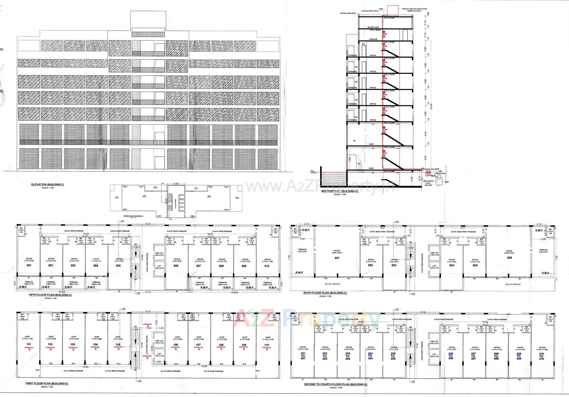 Layout of real estate project Fortune Imperia located at Rajkot, Rajkot, Gujarat