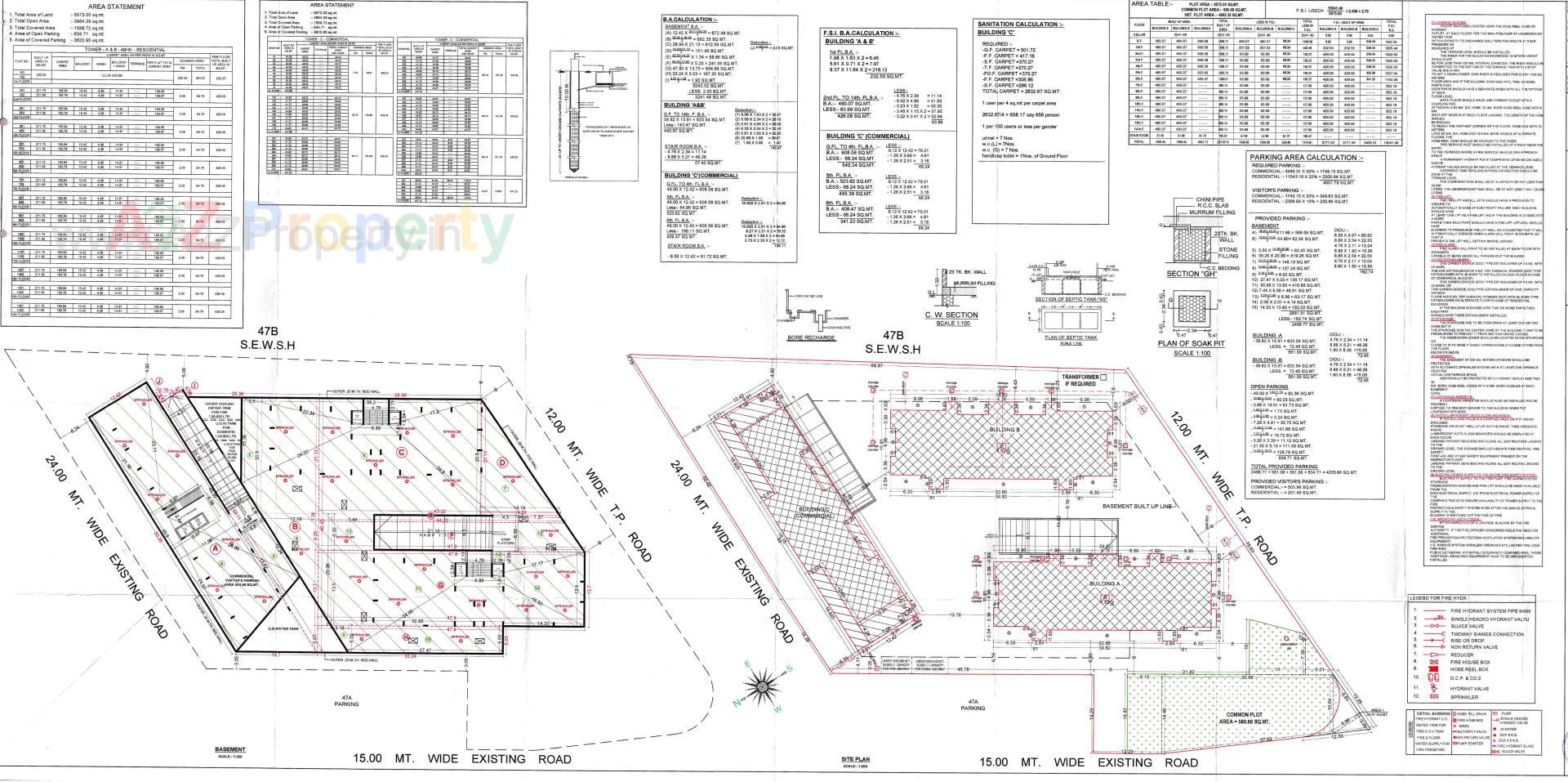 Layout of real estate project Fortune Imperia located at Rajkot, Rajkot, Gujarat