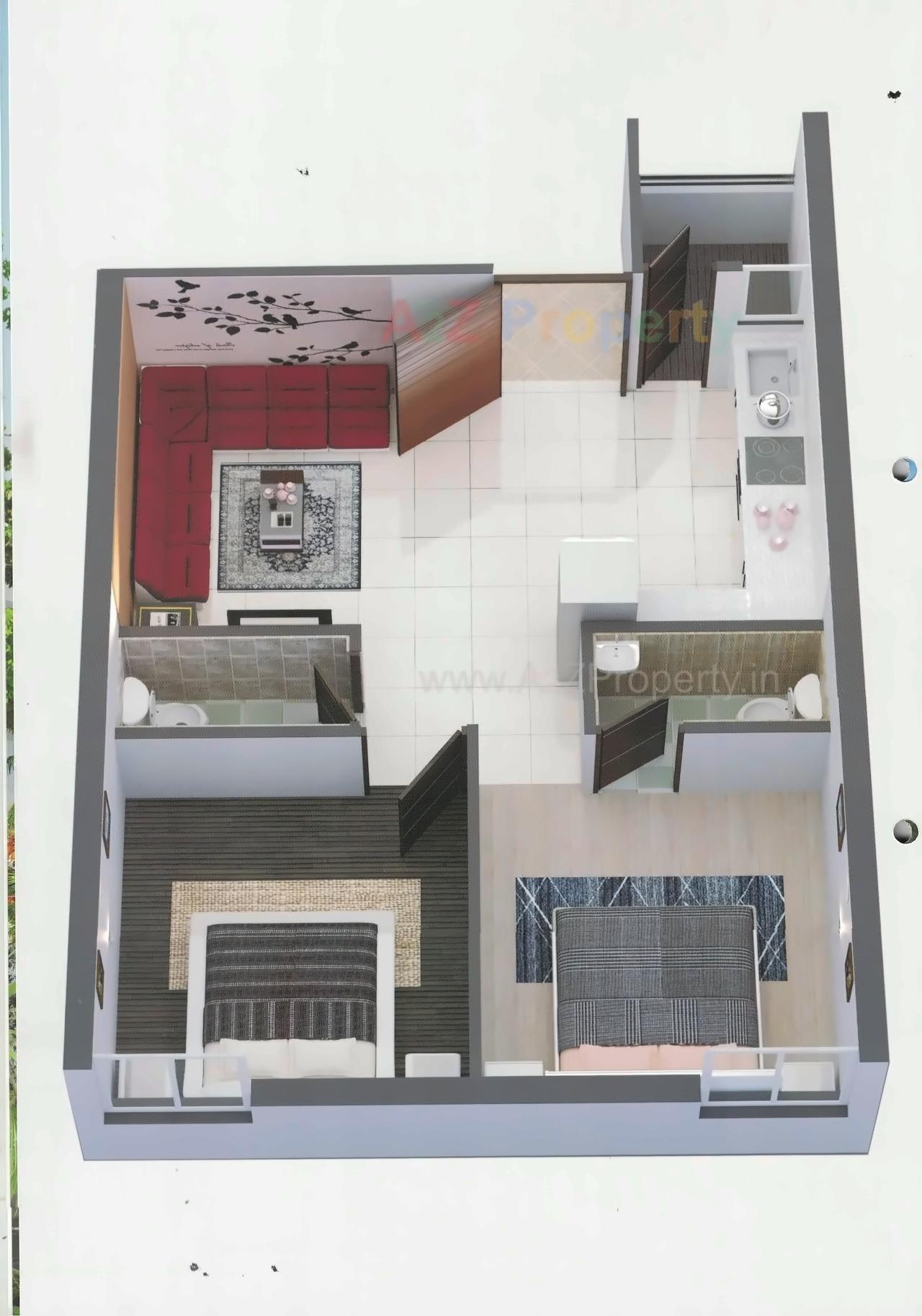 Layout of real estate project Fortune Villa located at Rajkot, Rajkot, Gujarat