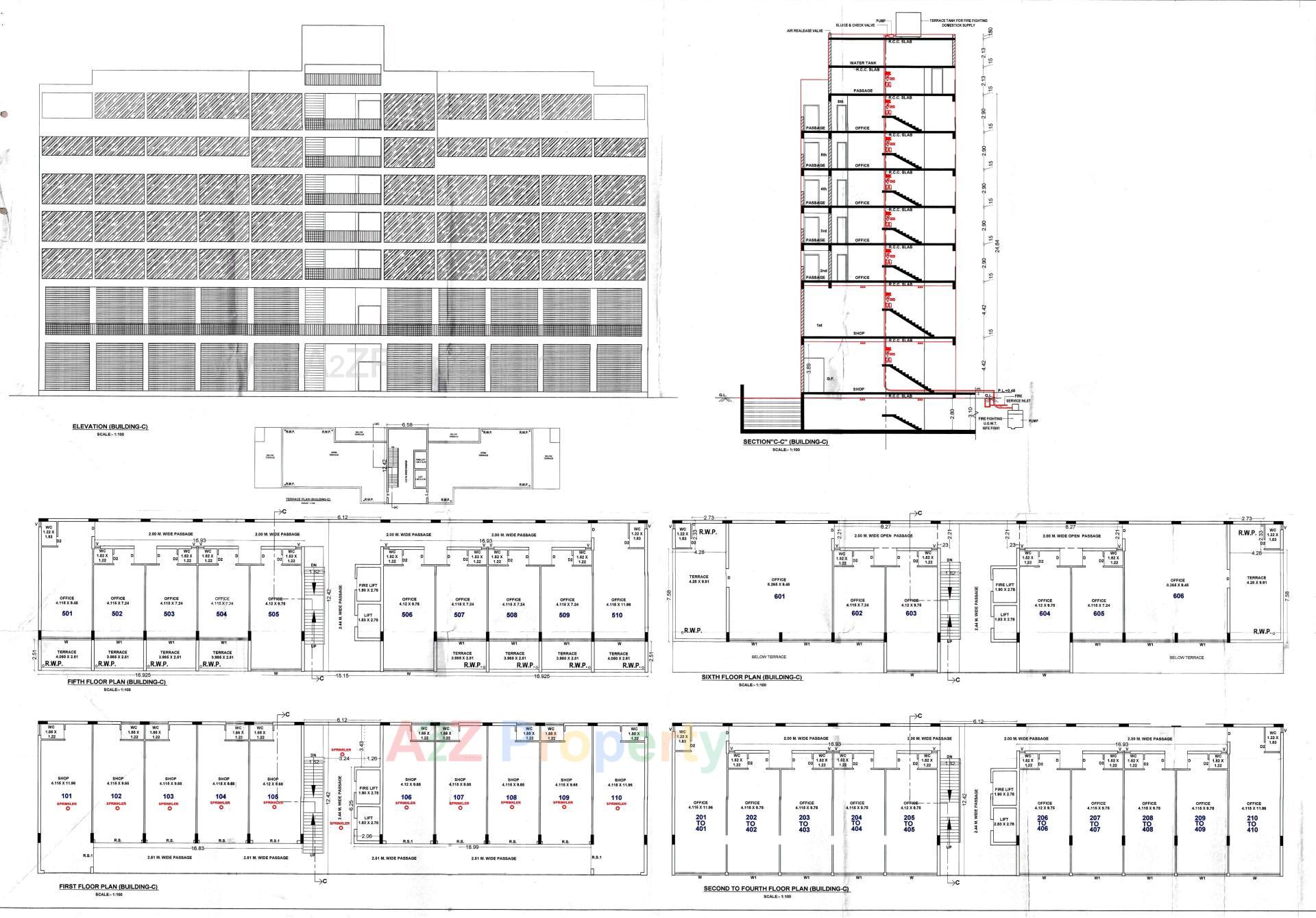 Layout of real estate project Fortune Vivanta located at Mavdi, Rajkot, Gujarat