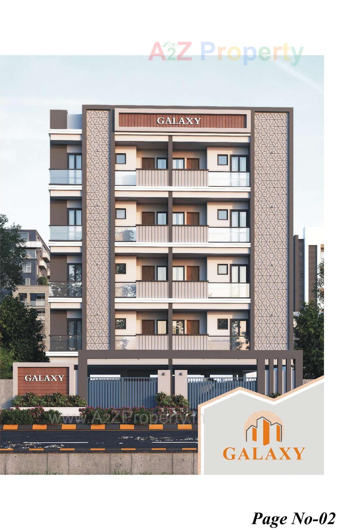 3D Elevation of real estate project Galaxy located at Ghanteshwar, Rajkot, Gujarat