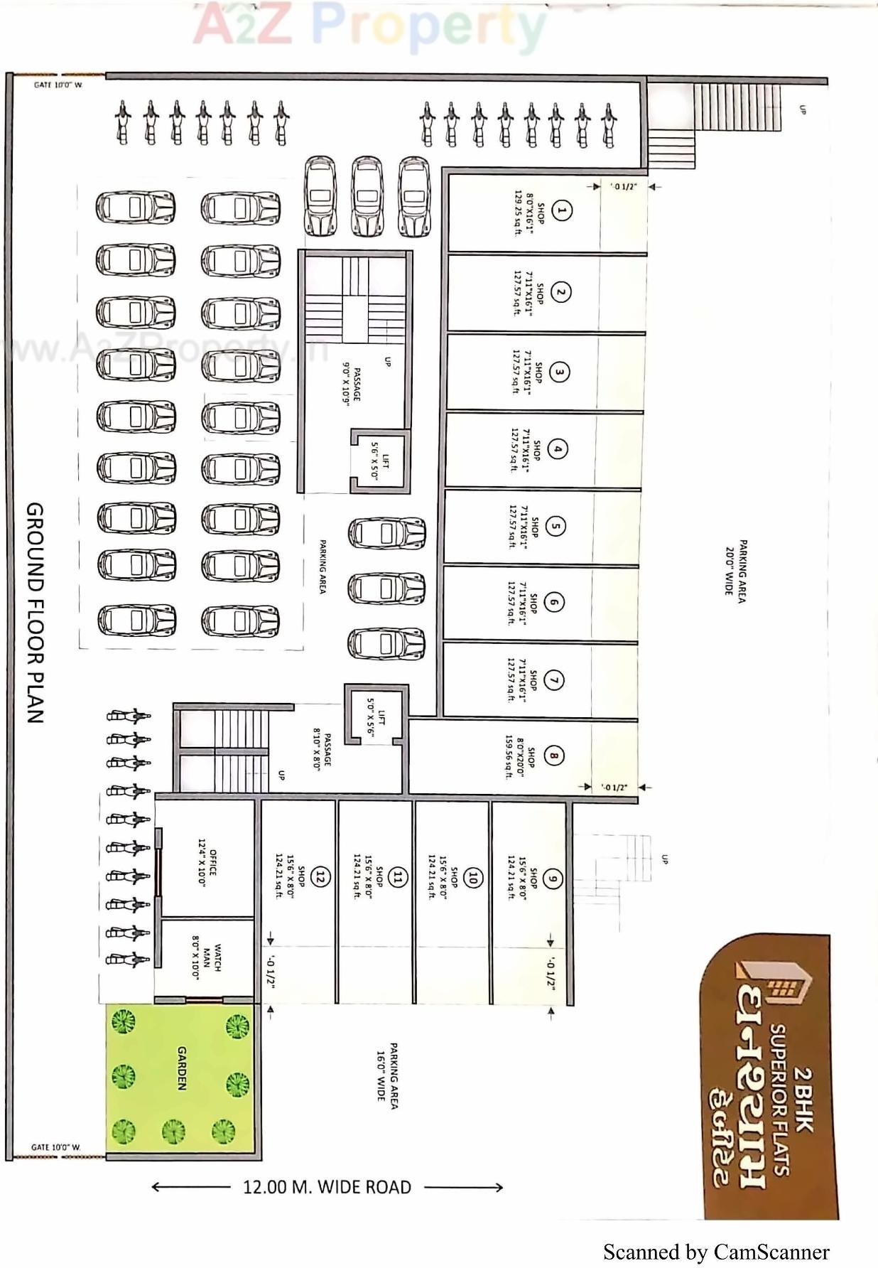 Layout of real estate project Ghanshyam Habitat located at Rajkot, Rajkot, Gujarat