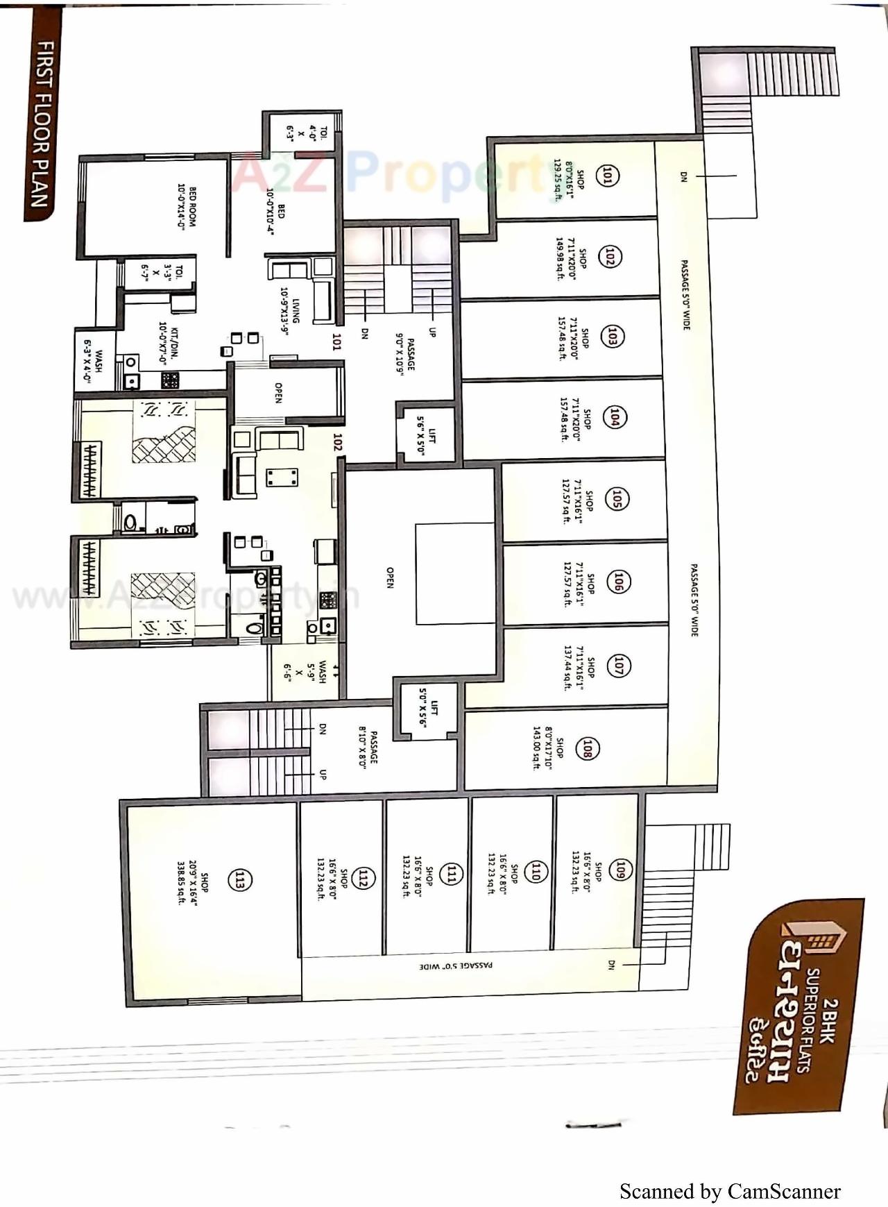 Layout of real estate project Ghanshyam Habitat located at Rajkot, Rajkot, Gujarat