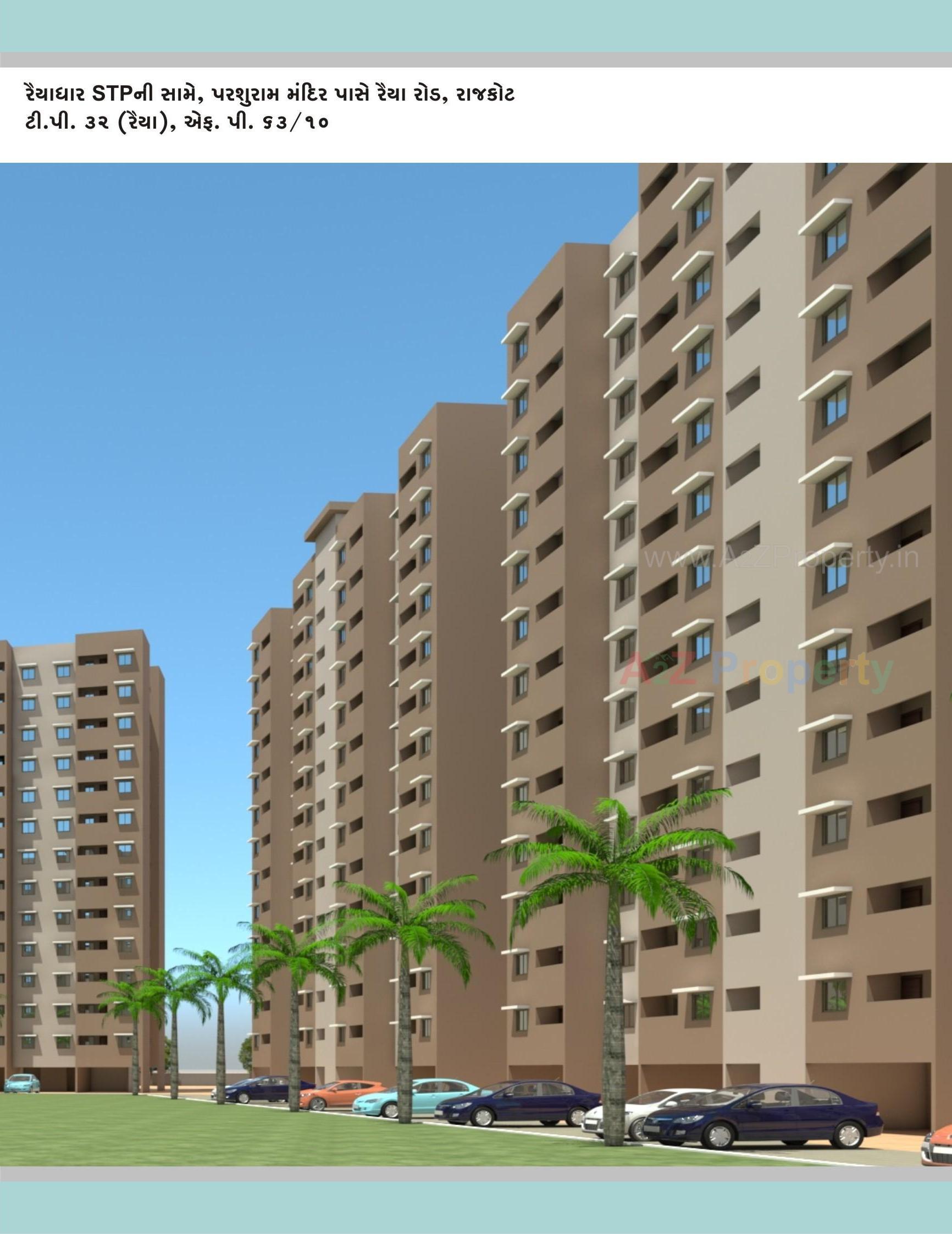 3D Elevation of real estate project Ghtc Lhp Rajkot located at Rajkot, Rajkot, Gujarat