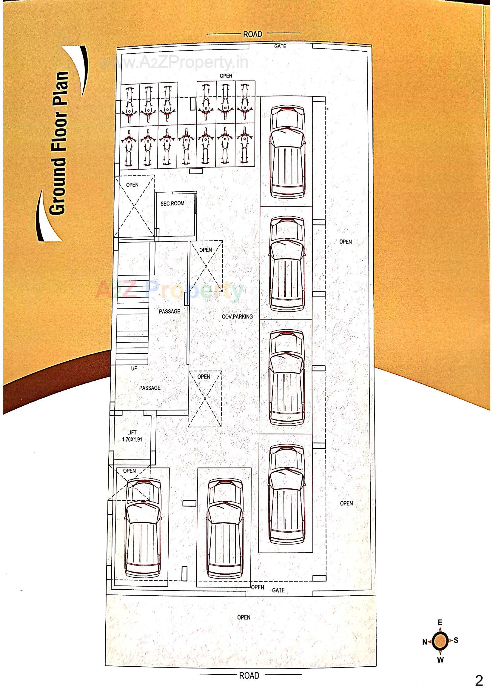 Layout of real estate project Giriraj Avenue located at Rajkot, Rajkot, Gujarat