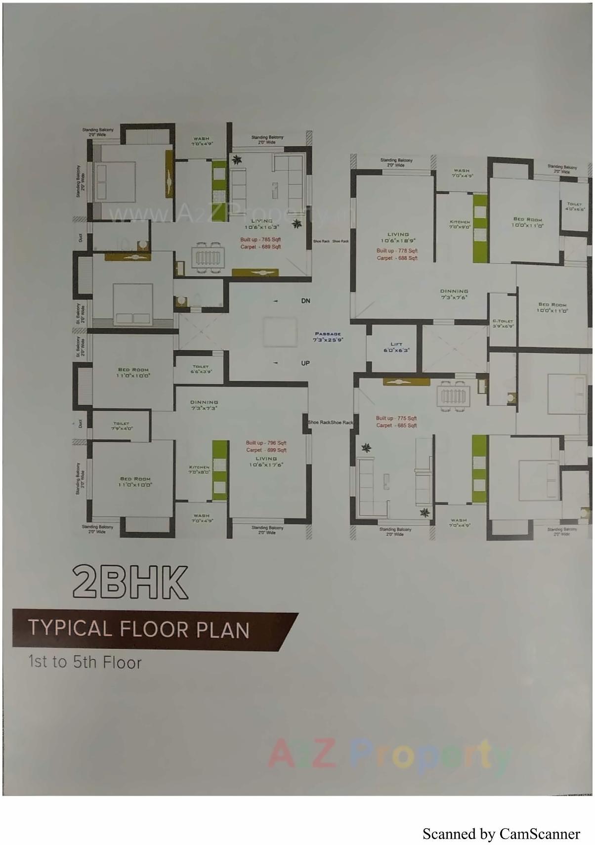 Layout of real estate project Giriraj Palace located at Mavdi, Rajkot, Gujarat