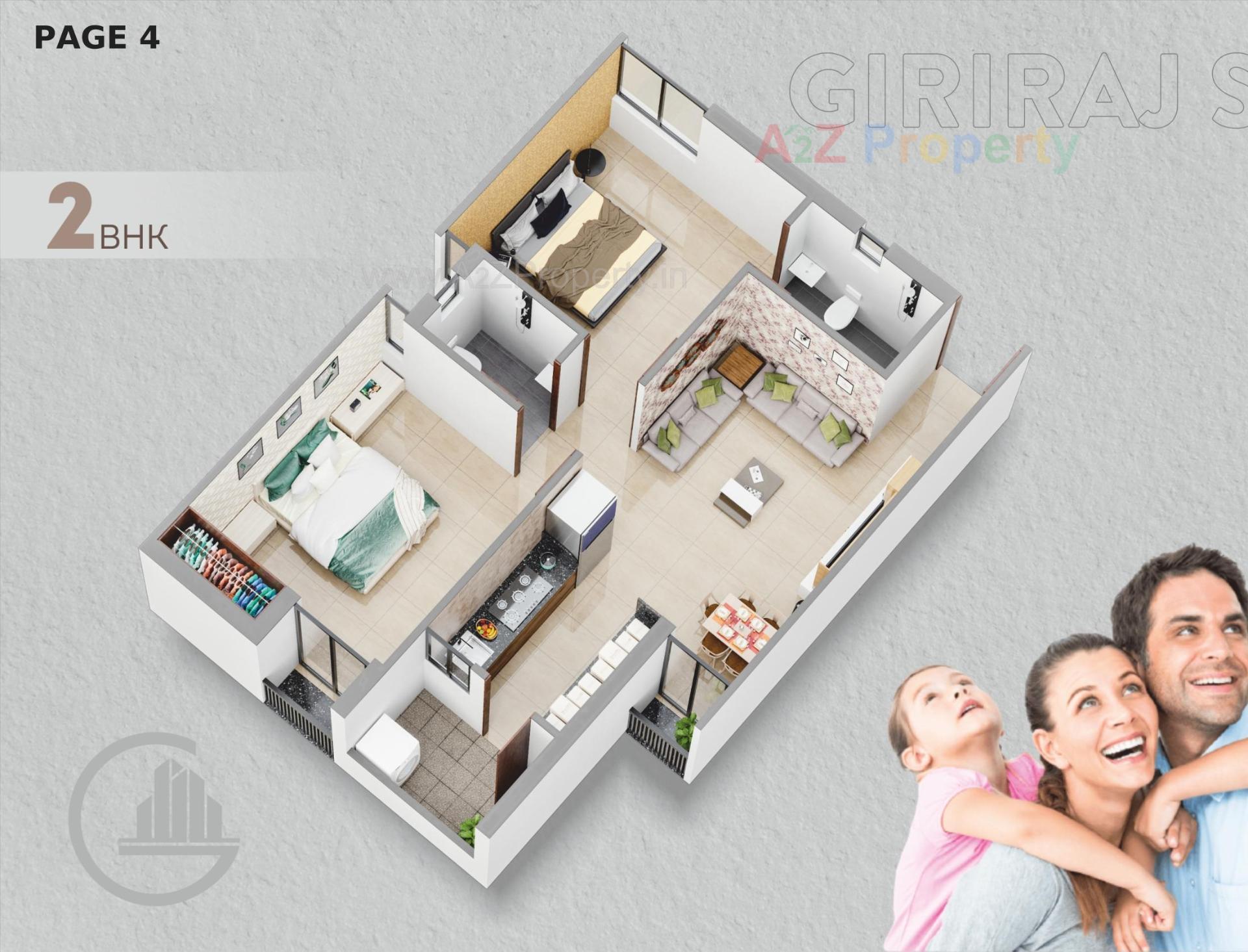 Layout of real estate project Giriraj Sanidhya located at Raiya, Rajkot, Gujarat