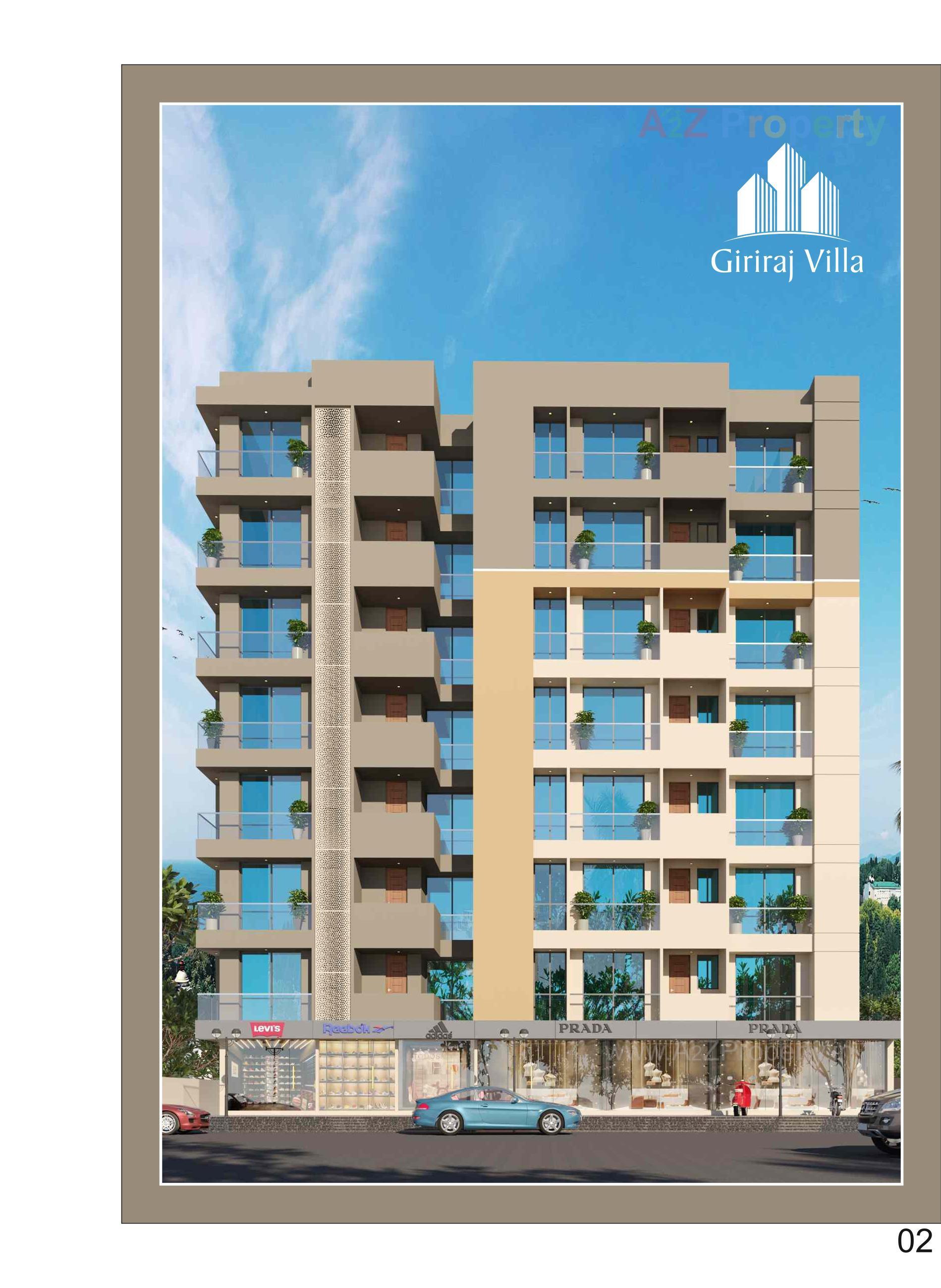 3D Elevation of real estate project Giriraj Villa located at Nanamava, Rajkot, Gujarat