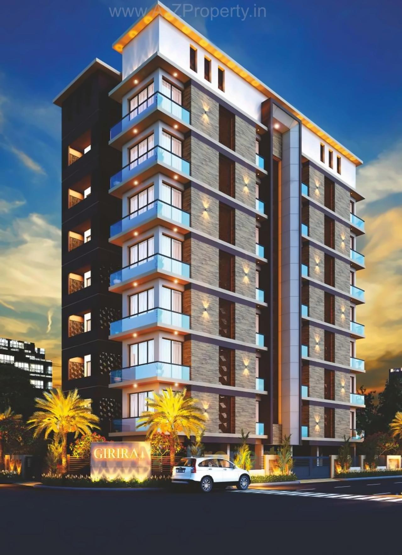 3D Elevation of real estate project Giriraj located at Nana-mava, Rajkot, Gujarat