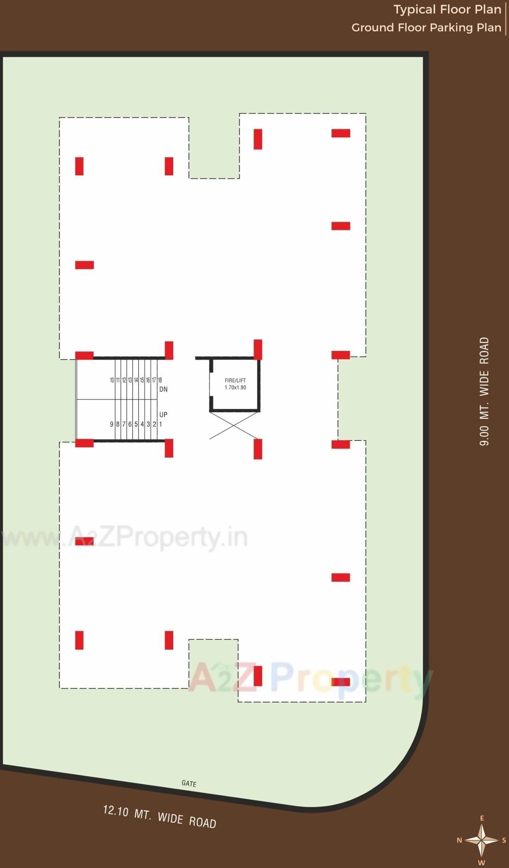 Layout of real estate project Giriraj located at Nana-mava, Rajkot, Gujarat