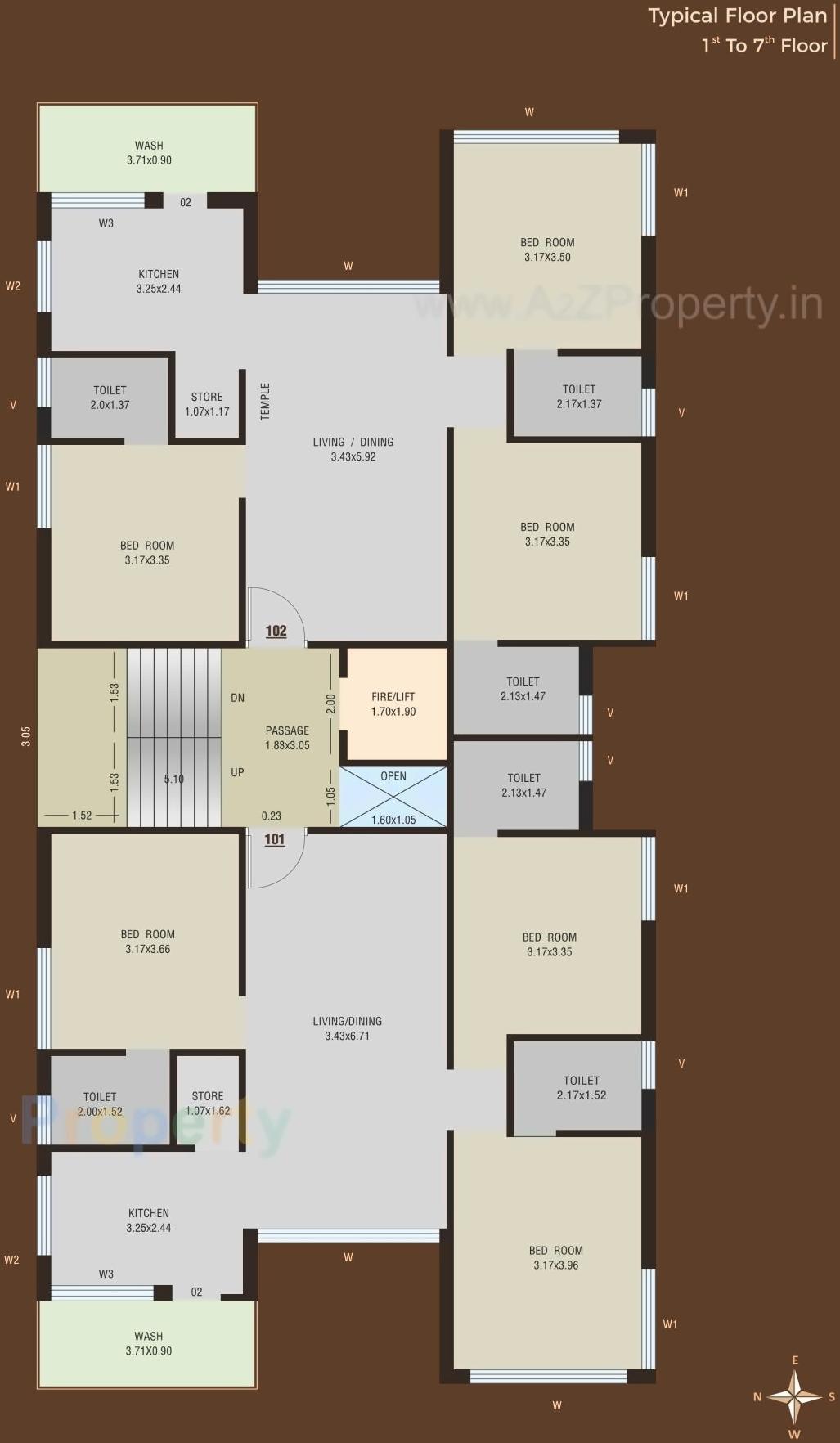 Layout of real estate project Giriraj located at Nana-mava, Rajkot, Gujarat