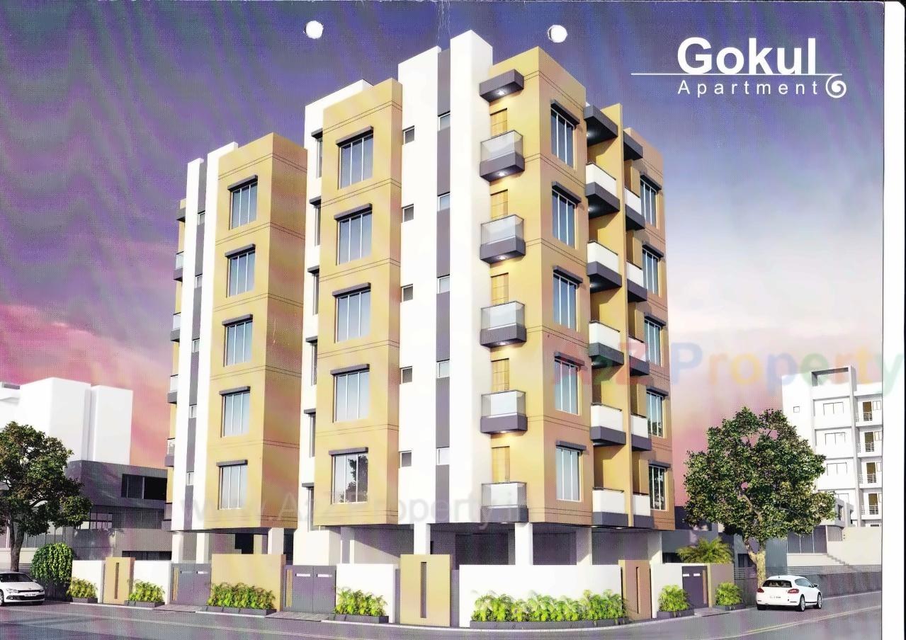 3D Elevation of real estate project Gokul Apartment located at Rajkot, Rajkot, Gujarat
