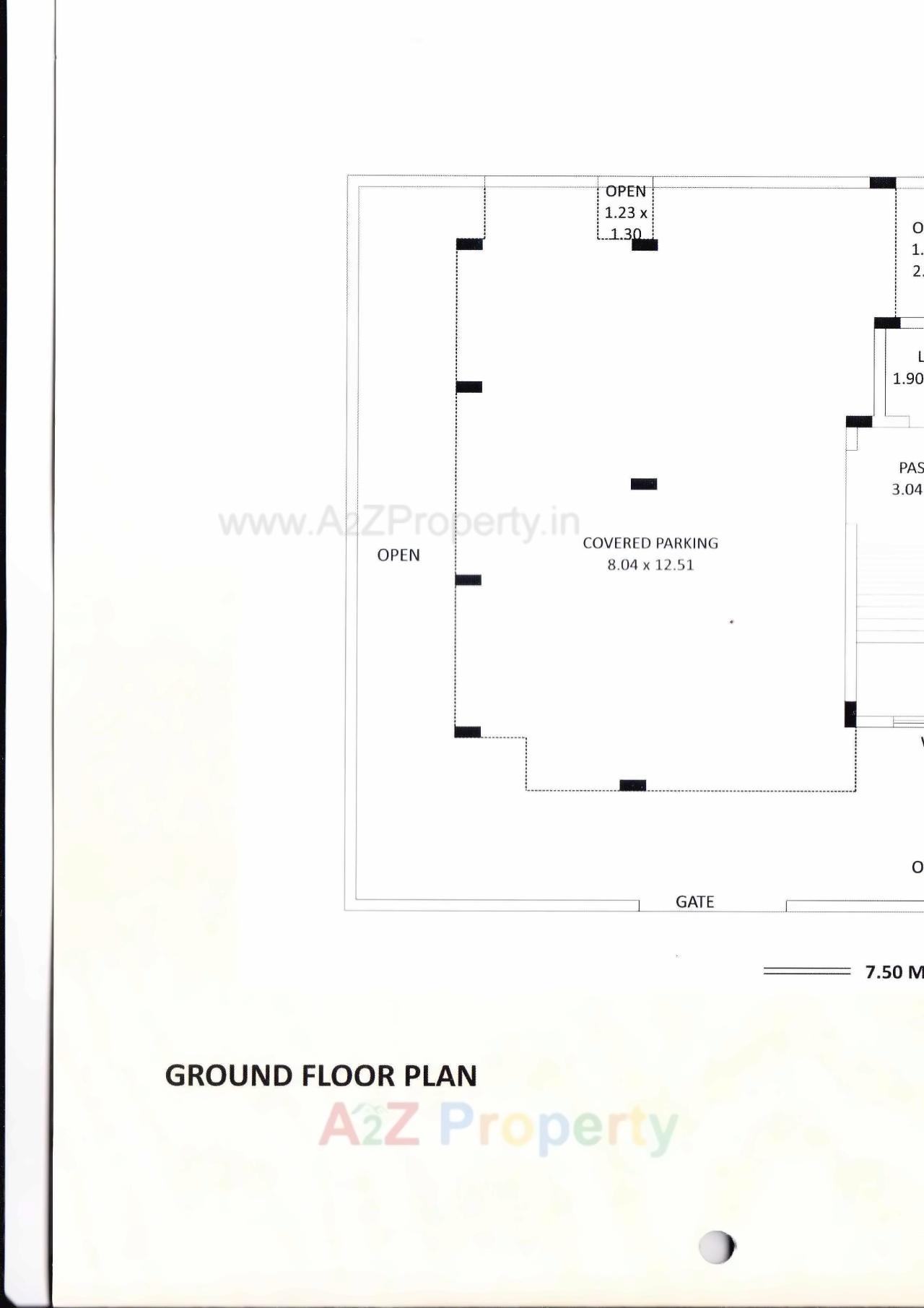 Layout of real estate project Gokul Apartment located at Rajkot, Rajkot, Gujarat