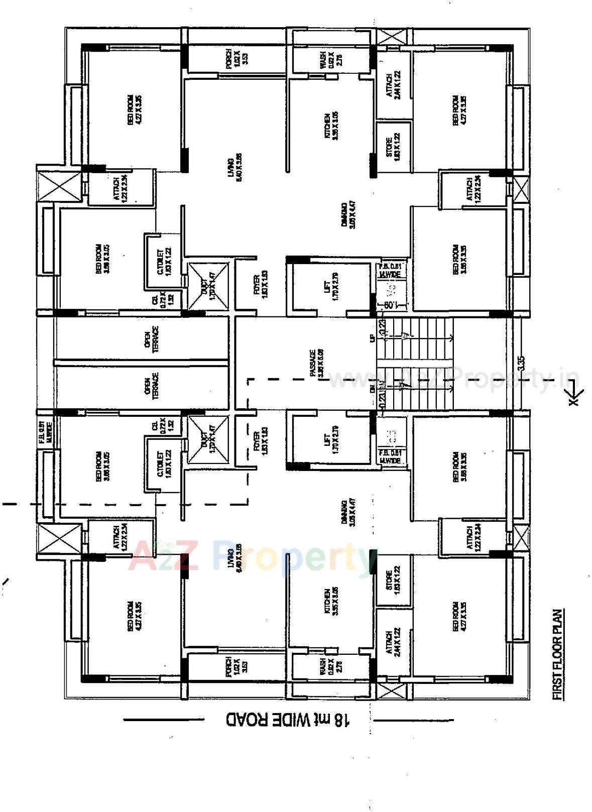 Layout of real estate project Gokul Heights located at Upleta, Rajkot, Gujarat