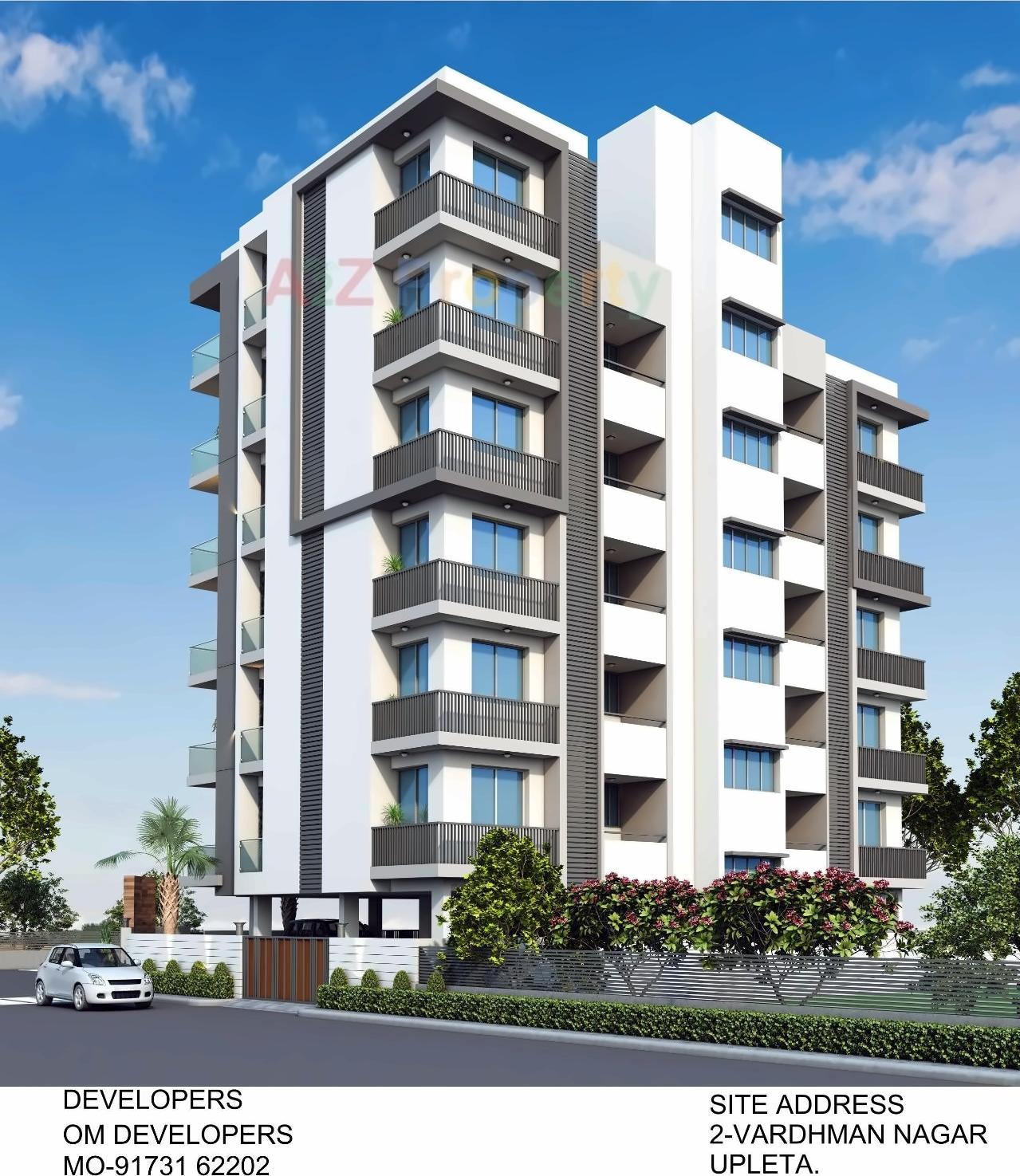 3D Elevation of real estate project Gokul Heights located at Upleta, Rajkot, Gujarat
