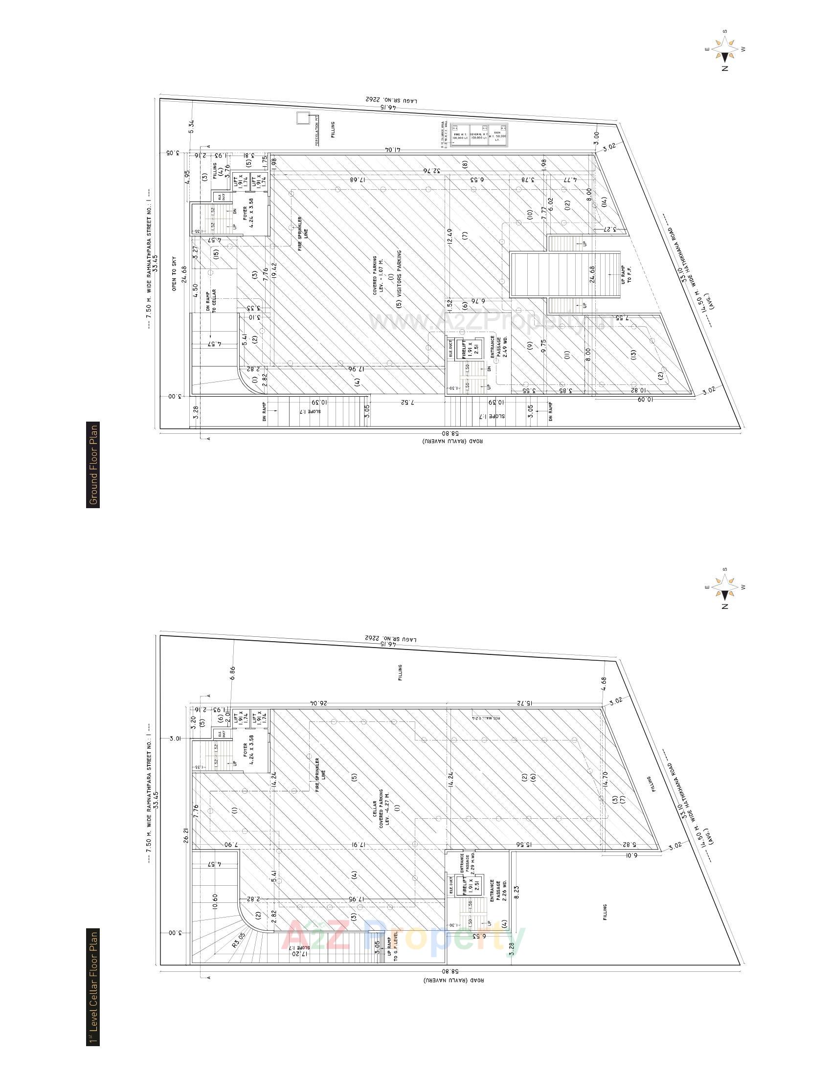 Layout of real estate project Gold Souk located at Rajkot, Rajkot, Gujarat
