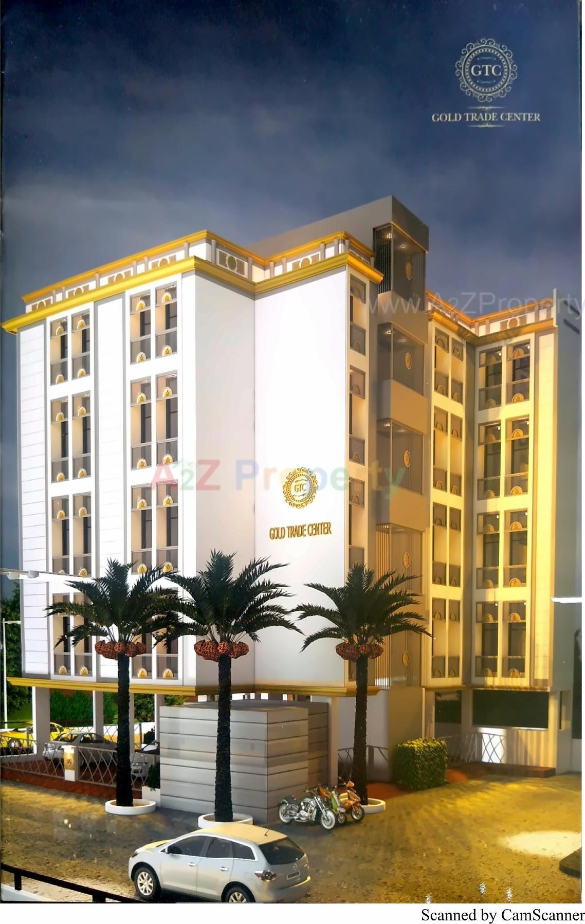 3D Elevation of real estate project Gold Trade Center located at Rajkot, Rajkot, Gujarat