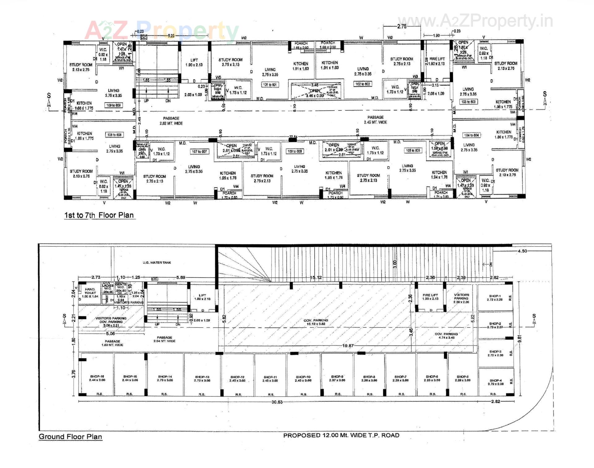 Layout of real estate project Golden City located at Mavdi, Rajkot, Gujarat