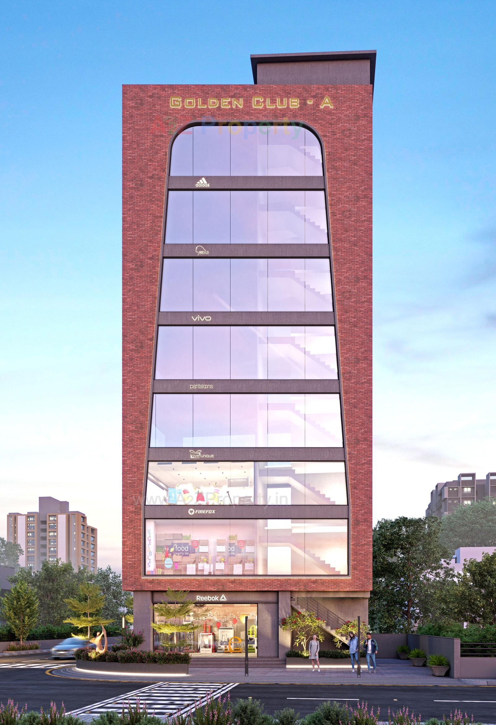 3D Elevation of real estate project Golden Club located at Rajkot, Rajkot, Gujarat