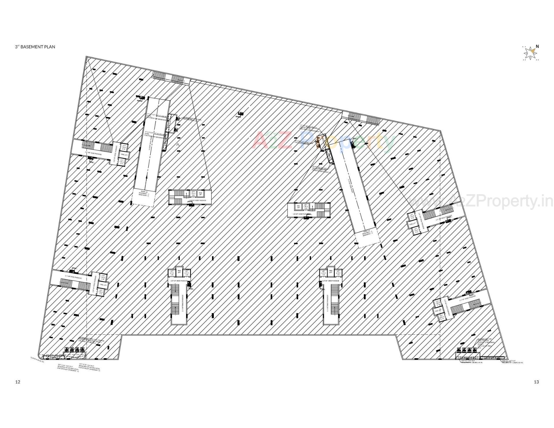 Layout of real estate project Golden Crown located at Motamava, Rajkot, Gujarat