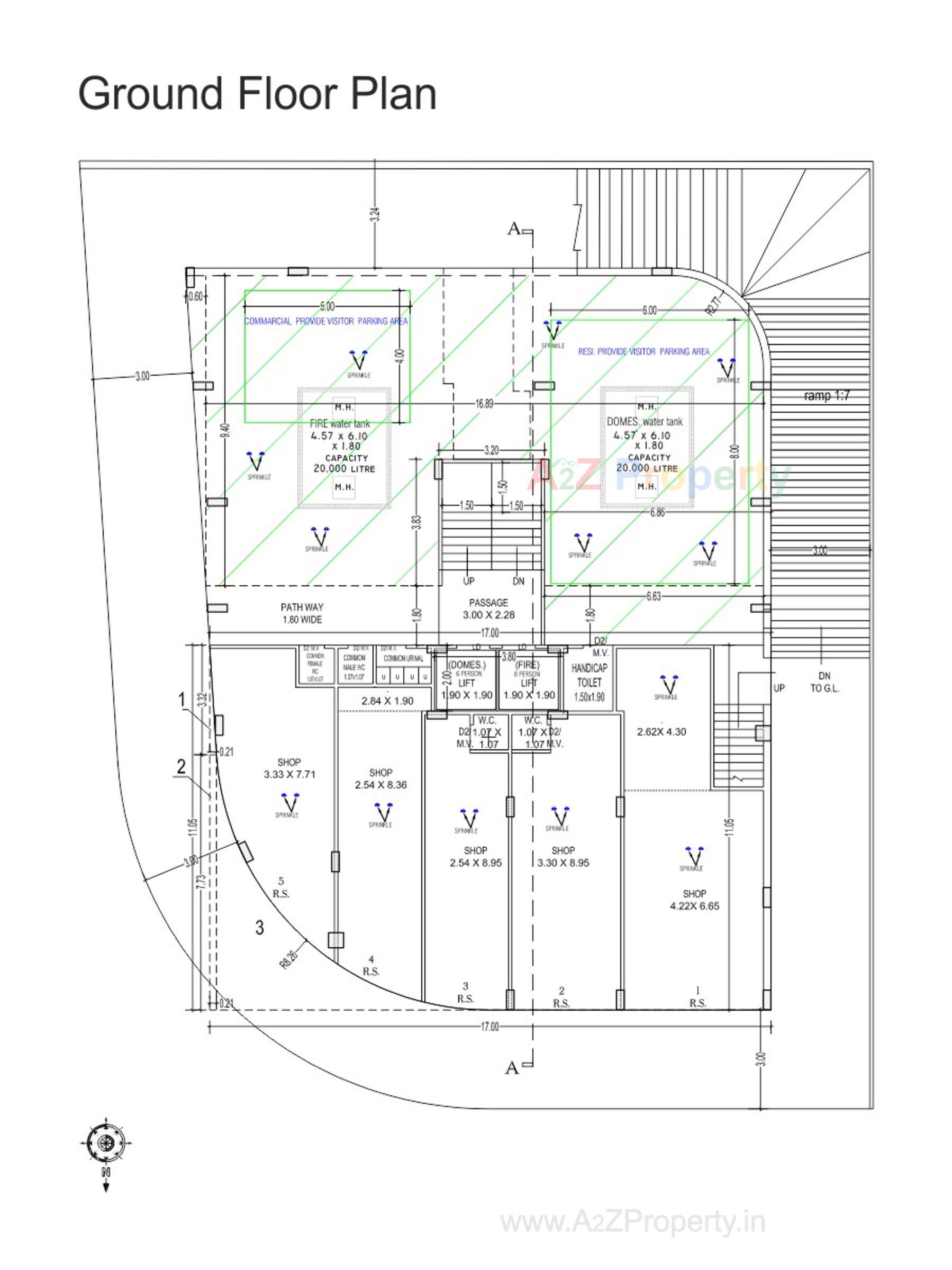 Layout of real estate project Golden Heights located at Rajkot, Rajkot, Gujarat