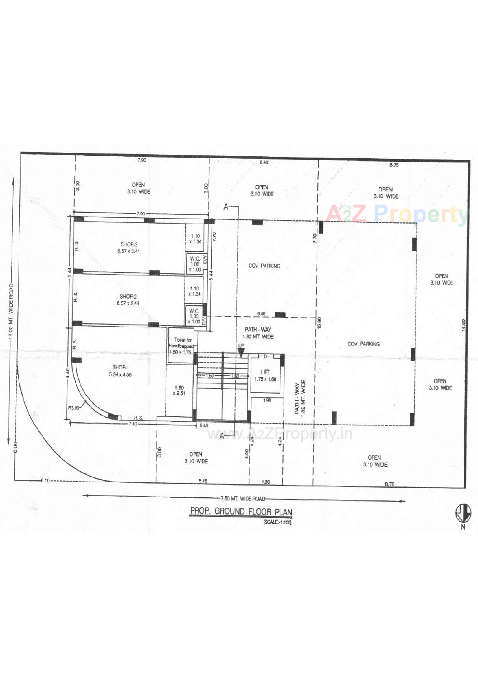 Layout of real estate project Golden Hills located at Vavdi, Rajkot, Gujarat