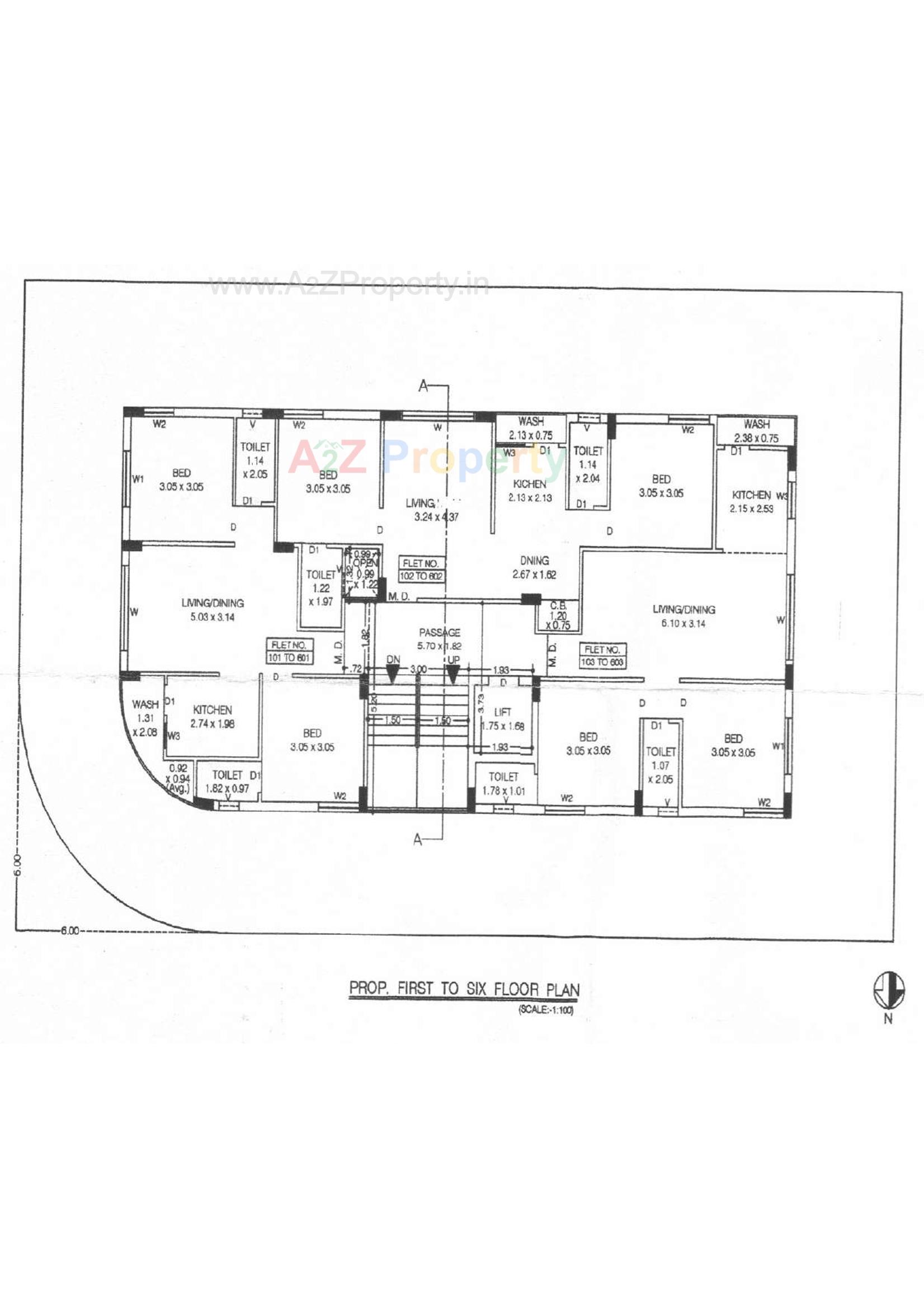 Layout of real estate project Golden Hills located at Vavdi, Rajkot, Gujarat