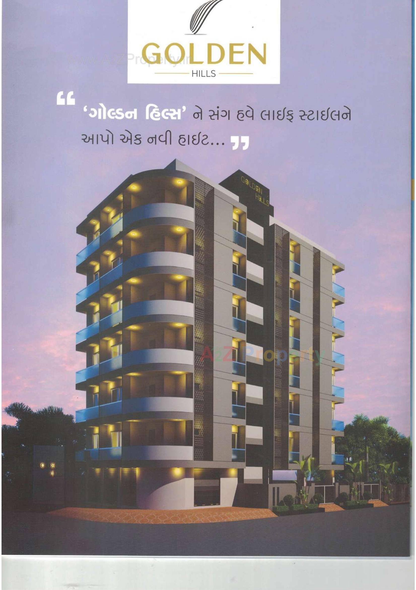3D Elevation of real estate project Golden Hills located at Vavdi, Rajkot, Gujarat