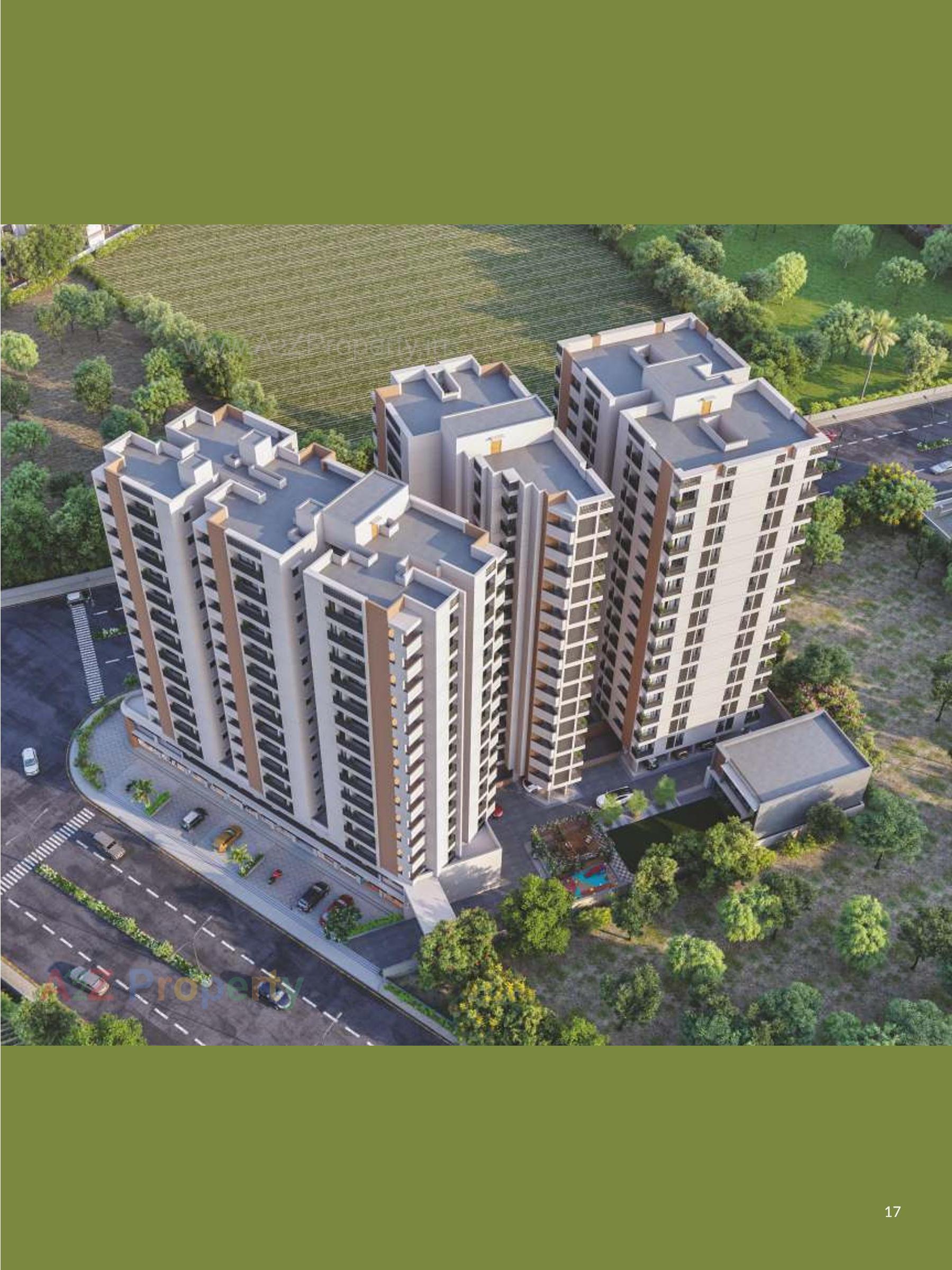 3D Elevation of real estate project Golden Nest located at Kangashiyali, Rajkot, Gujarat