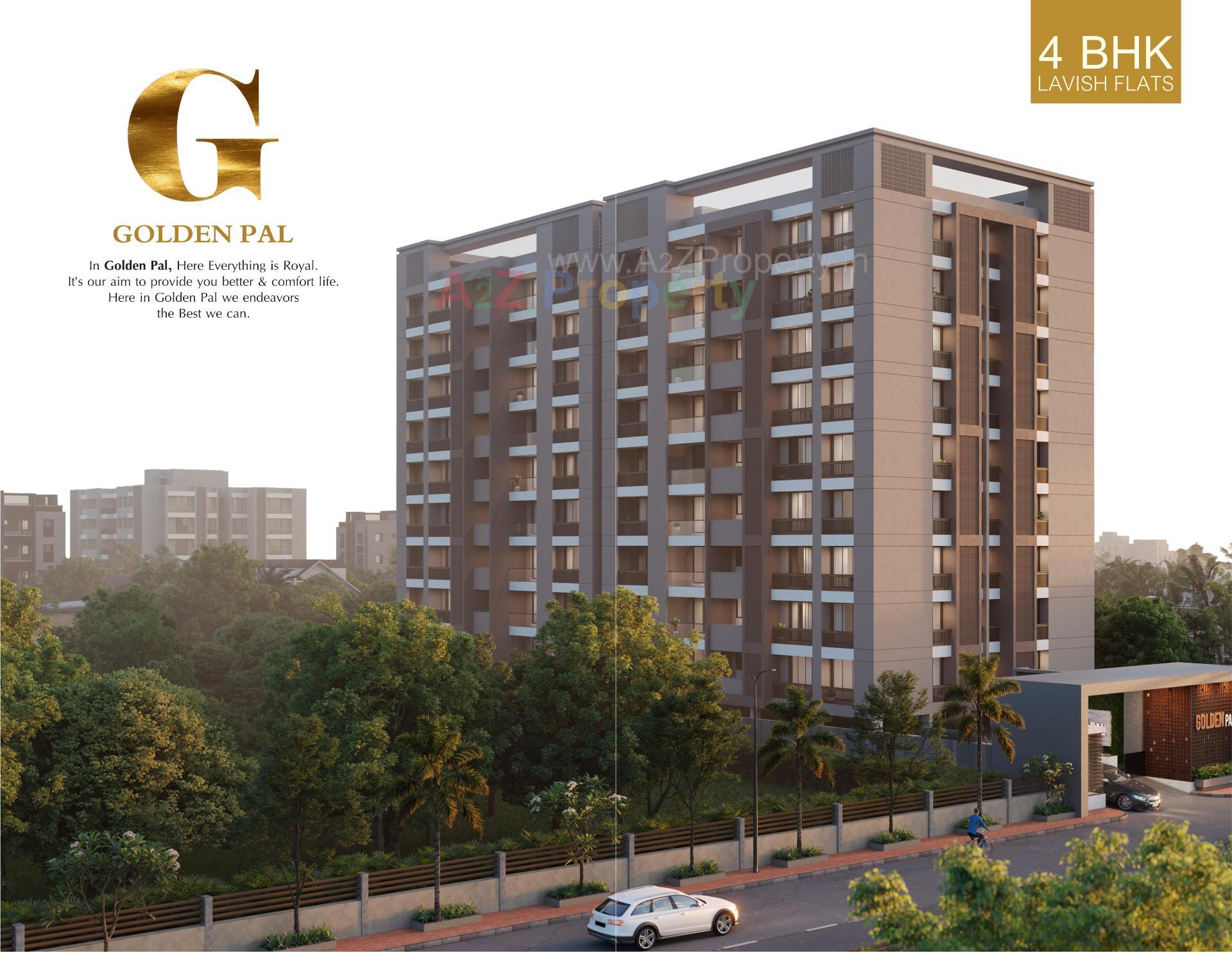 3D Elevation of real estate project Golden Pal located at Rajkot, Rajkot, Gujarat