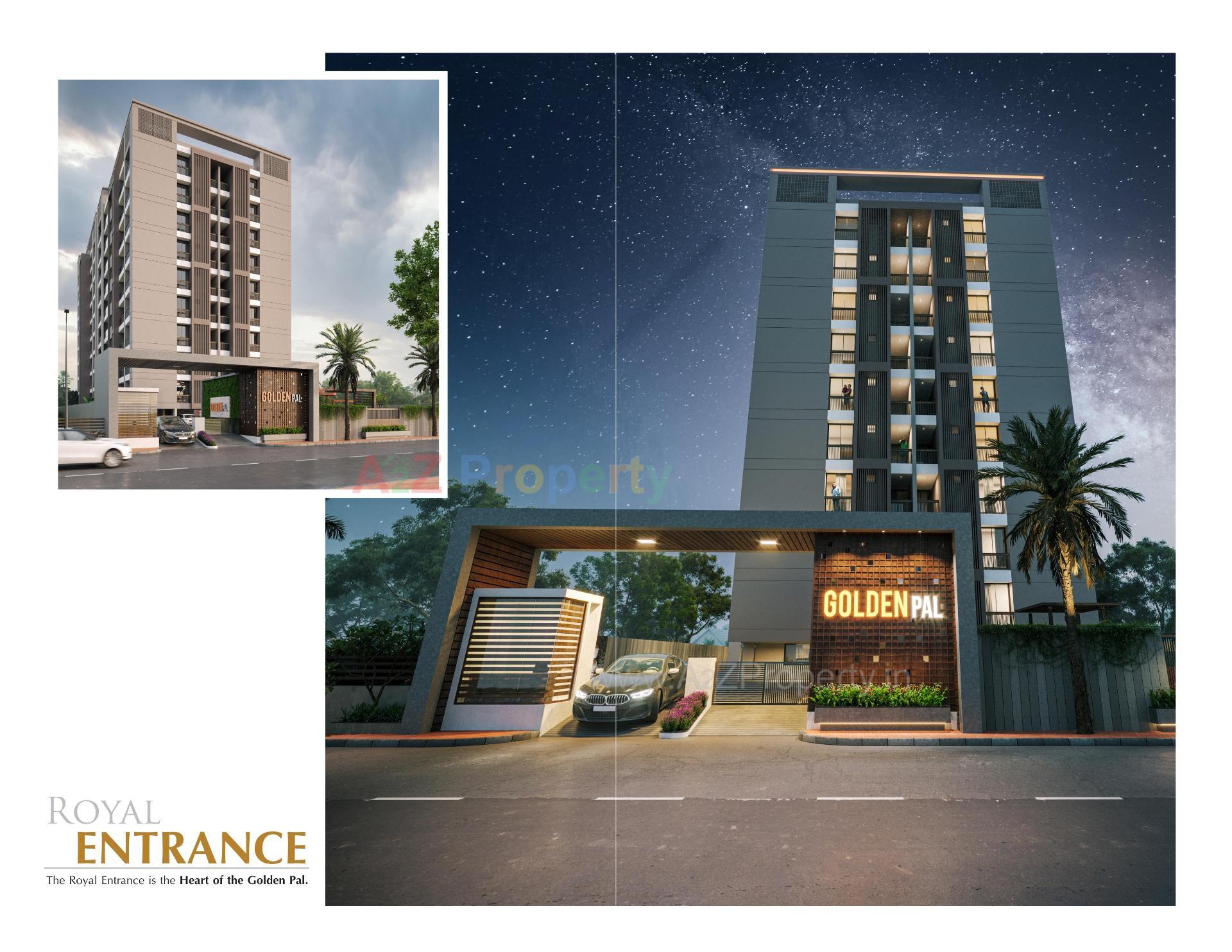 3D Elevation of real estate project Golden Pal located at Rajkot, Rajkot, Gujarat