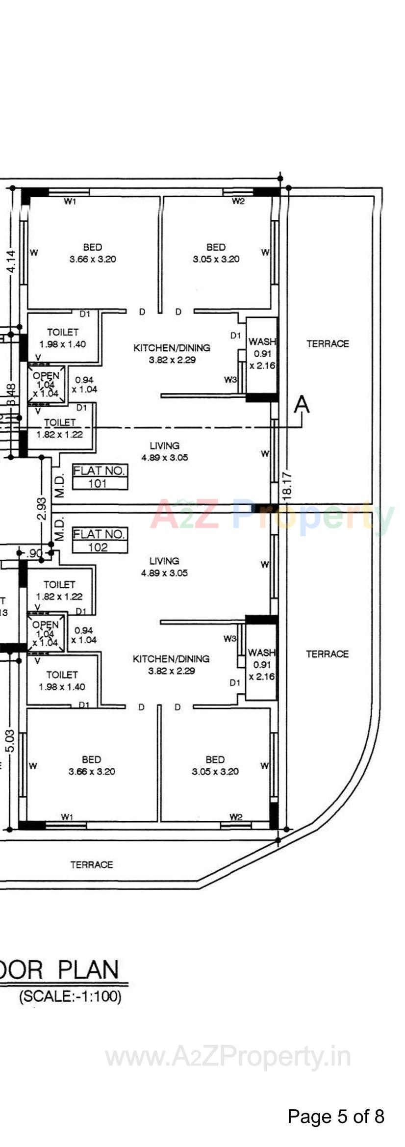 Layout of real estate project Golden Plaza located at Vavdi, Rajkot, Gujarat