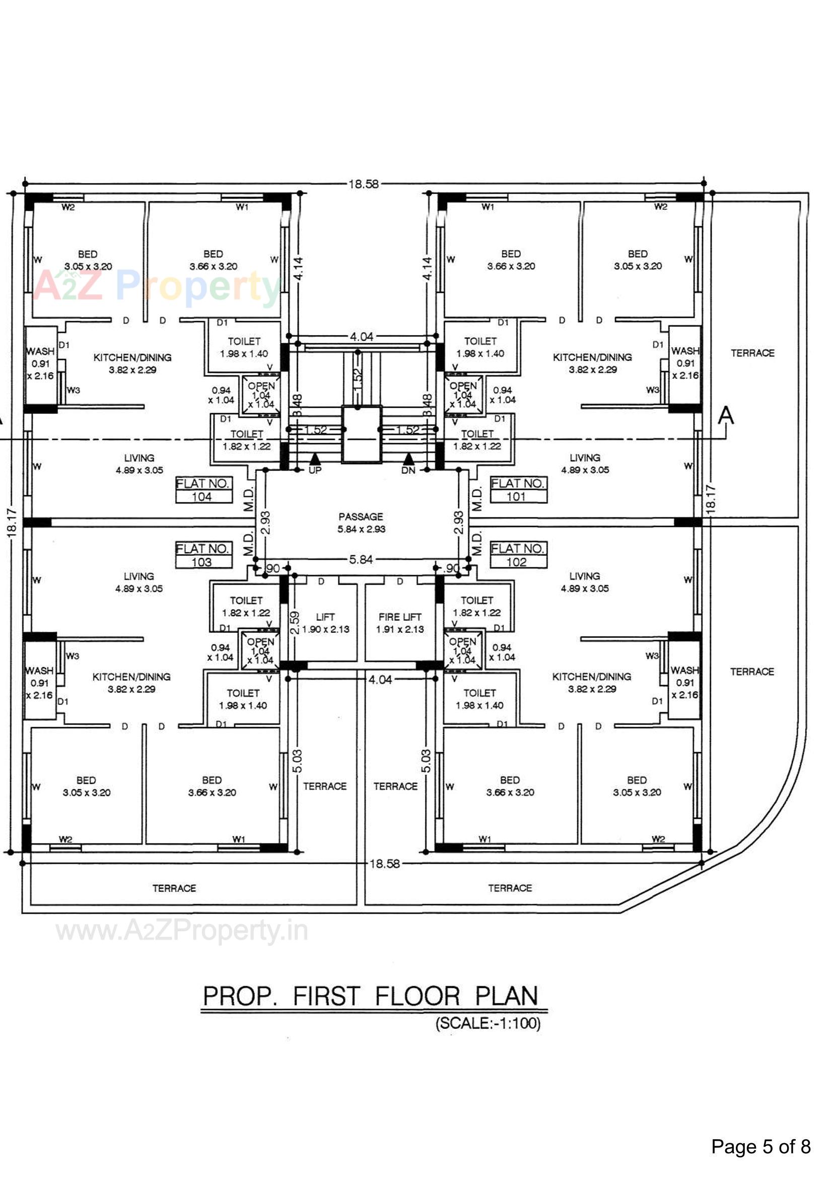 Layout of real estate project Golden Plaza located at Vavdi, Rajkot, Gujarat