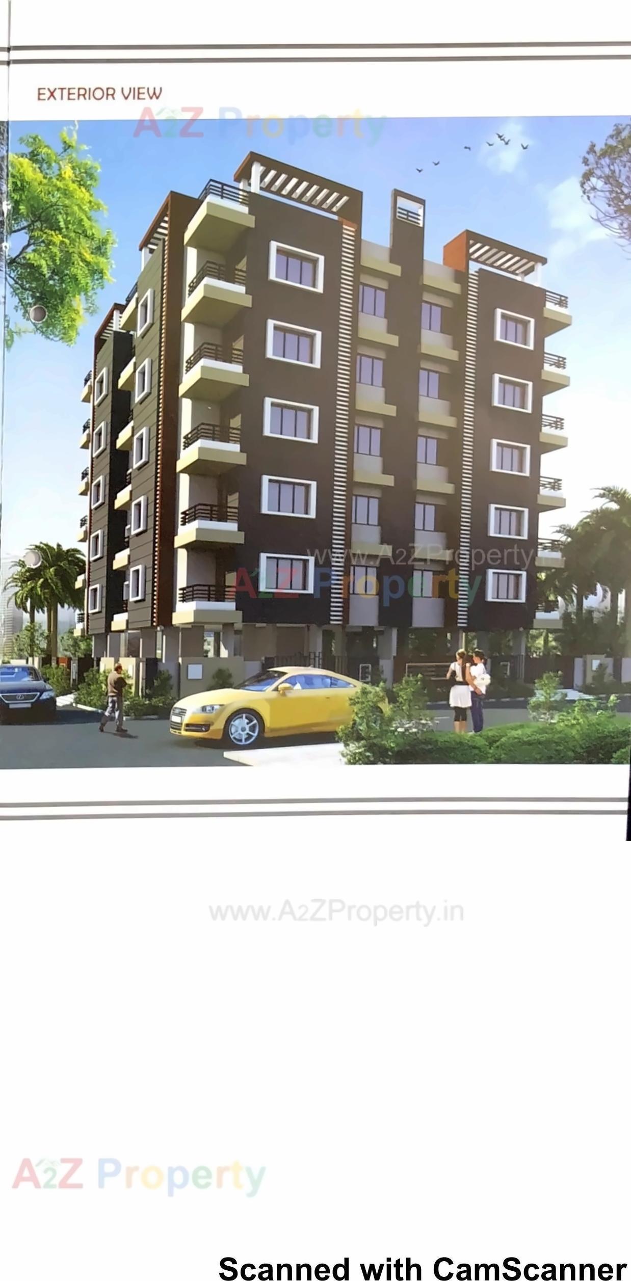 3D Elevation of real estate project Goverdhan Heights located at Dhoraji, Rajkot, Gujarat