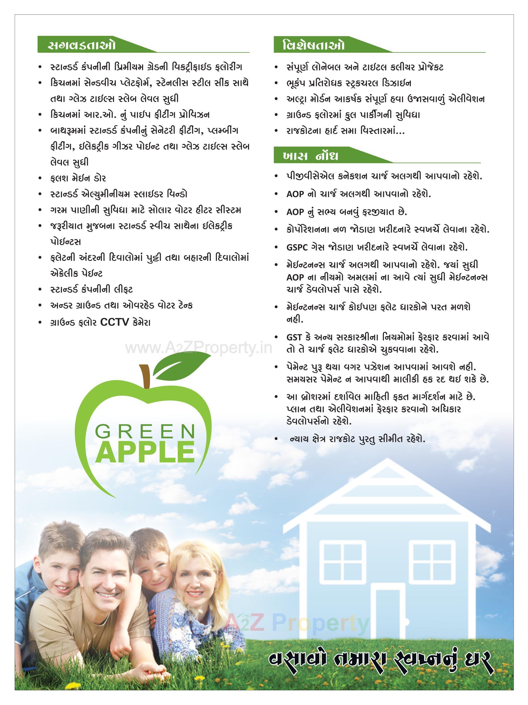  of real estate project Green Apple located at Mavdi, Rajkot, Gujarat