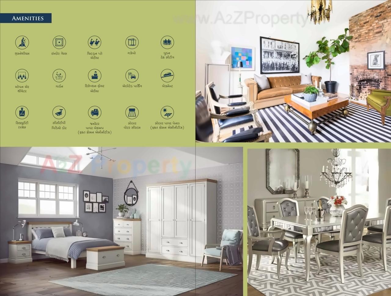 Layout of real estate project Green Heaven Appartment located at Nanamava, Rajkot, Gujarat