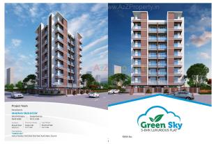 Elevation of real estate project Green Sky located at Mavdi, Rajkot, Gujarat