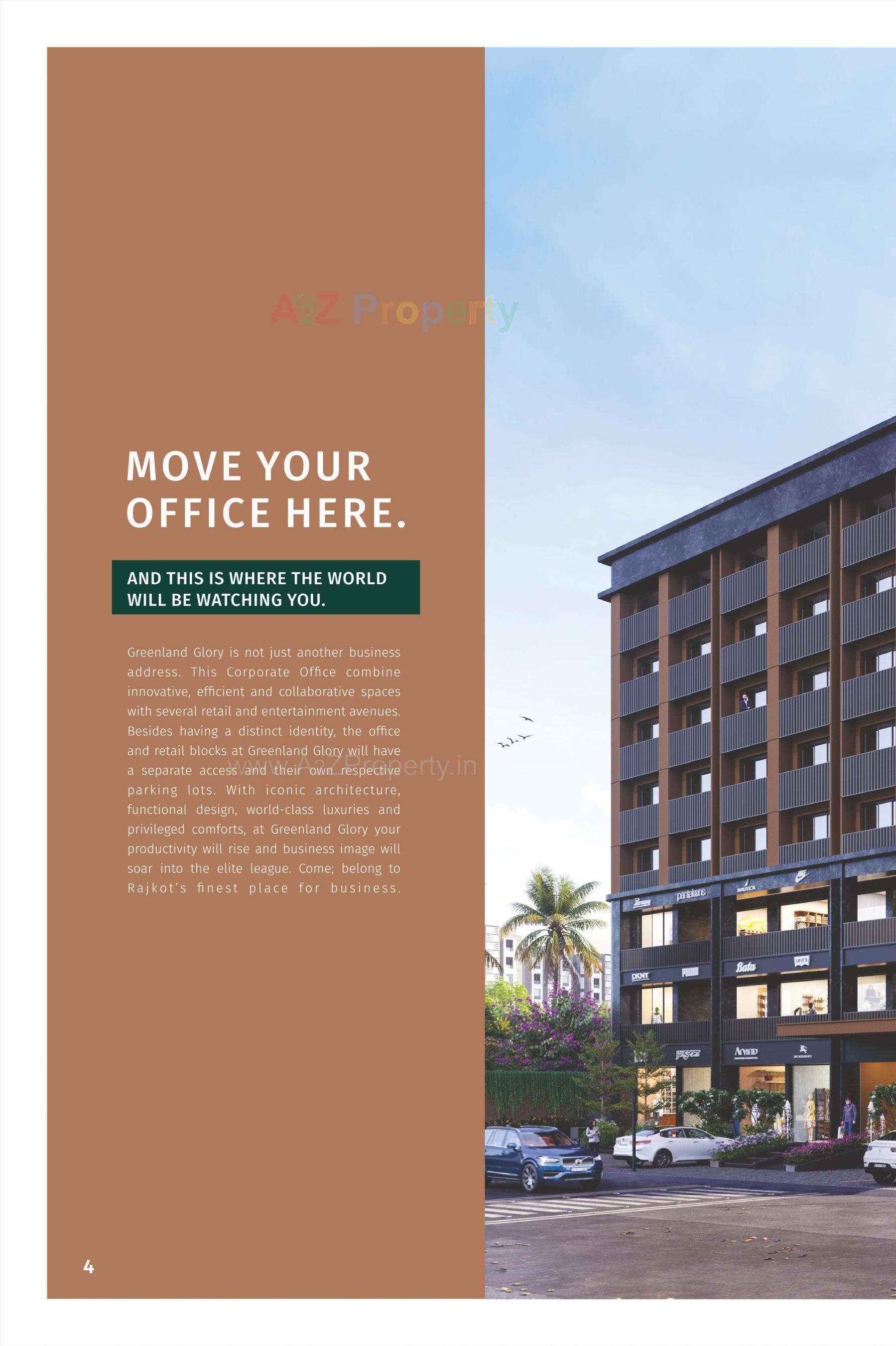 3D Elevation of real estate project Greenland Glory located at Rajkot, Rajkot, Gujarat