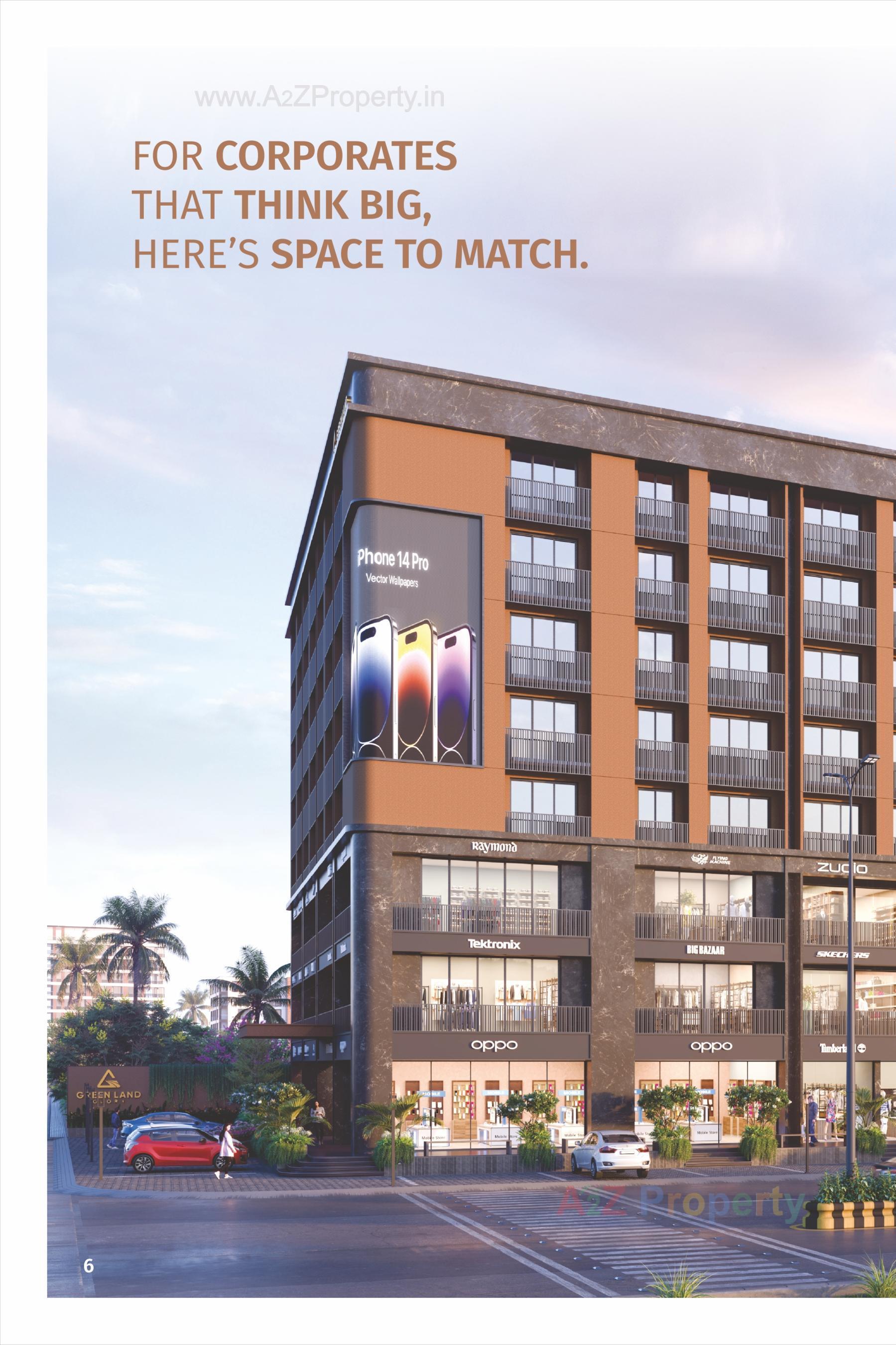 3D Elevation of real estate project Greenland Glory located at Rajkot, Rajkot, Gujarat