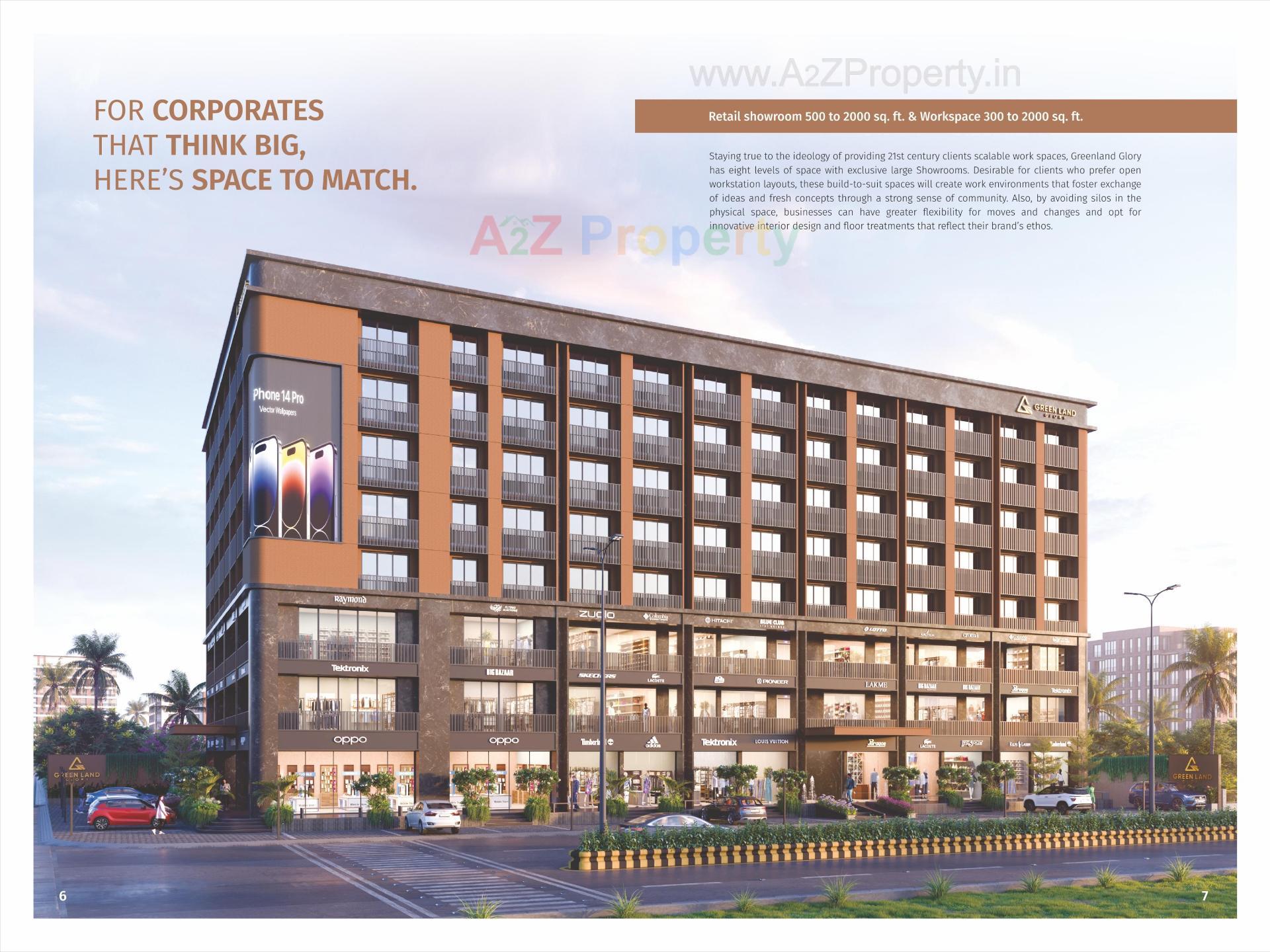 3D Elevation of real estate project Greenland Glory located at Rajkot, Rajkot, Gujarat