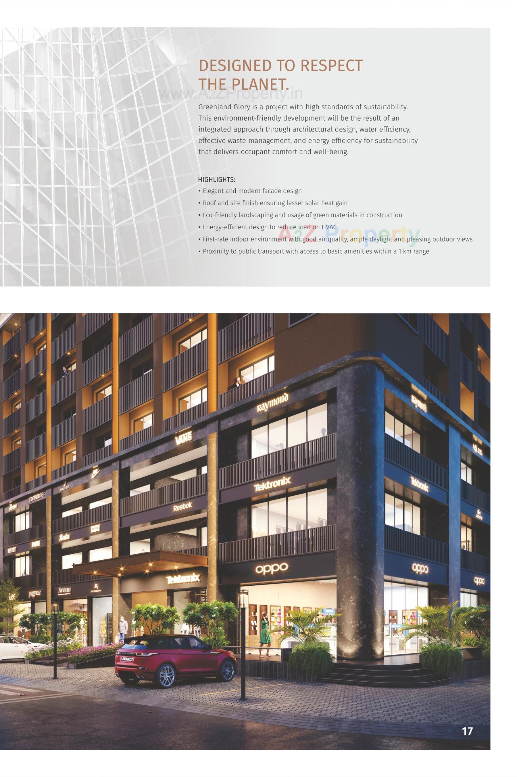 3D Elevation of real estate project Greenland Glory located at Rajkot, Rajkot, Gujarat