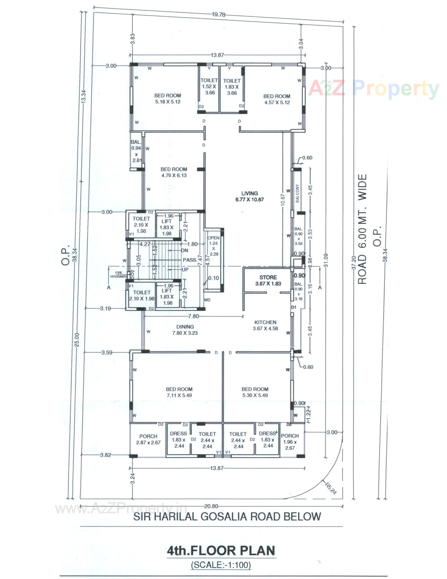 Layout of real estate project Gruham Magnifica located at Rajkot, Rajkot, Gujarat
