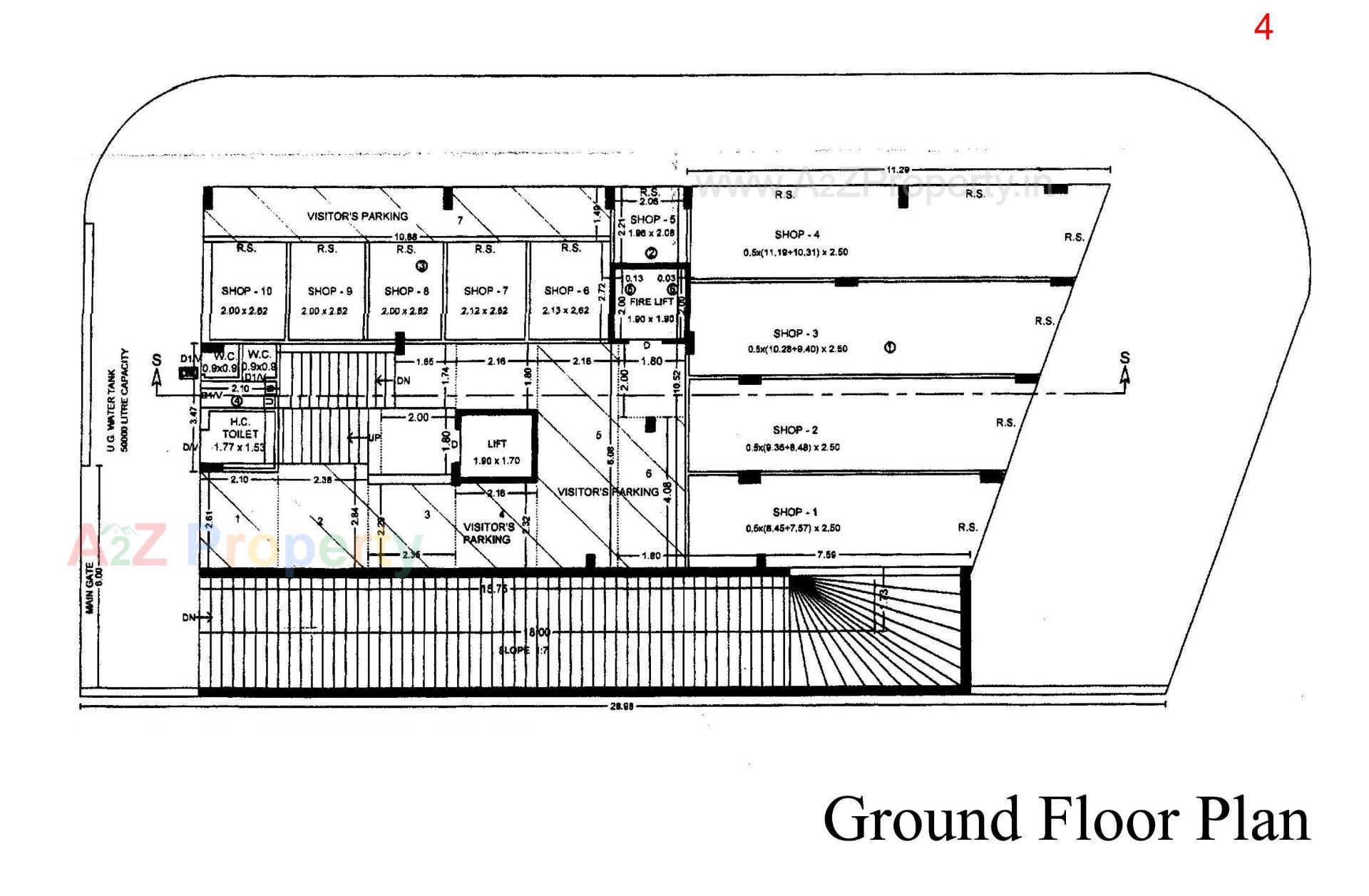 Layout of real estate project Gulmohar Avenue located at Kothariya, Rajkot, Gujarat