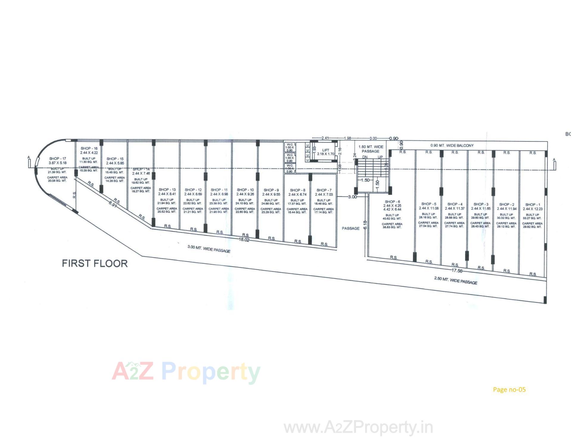 Layout of real estate project Gulmohar Business Park located at Rajkot, Rajkot, Gujarat