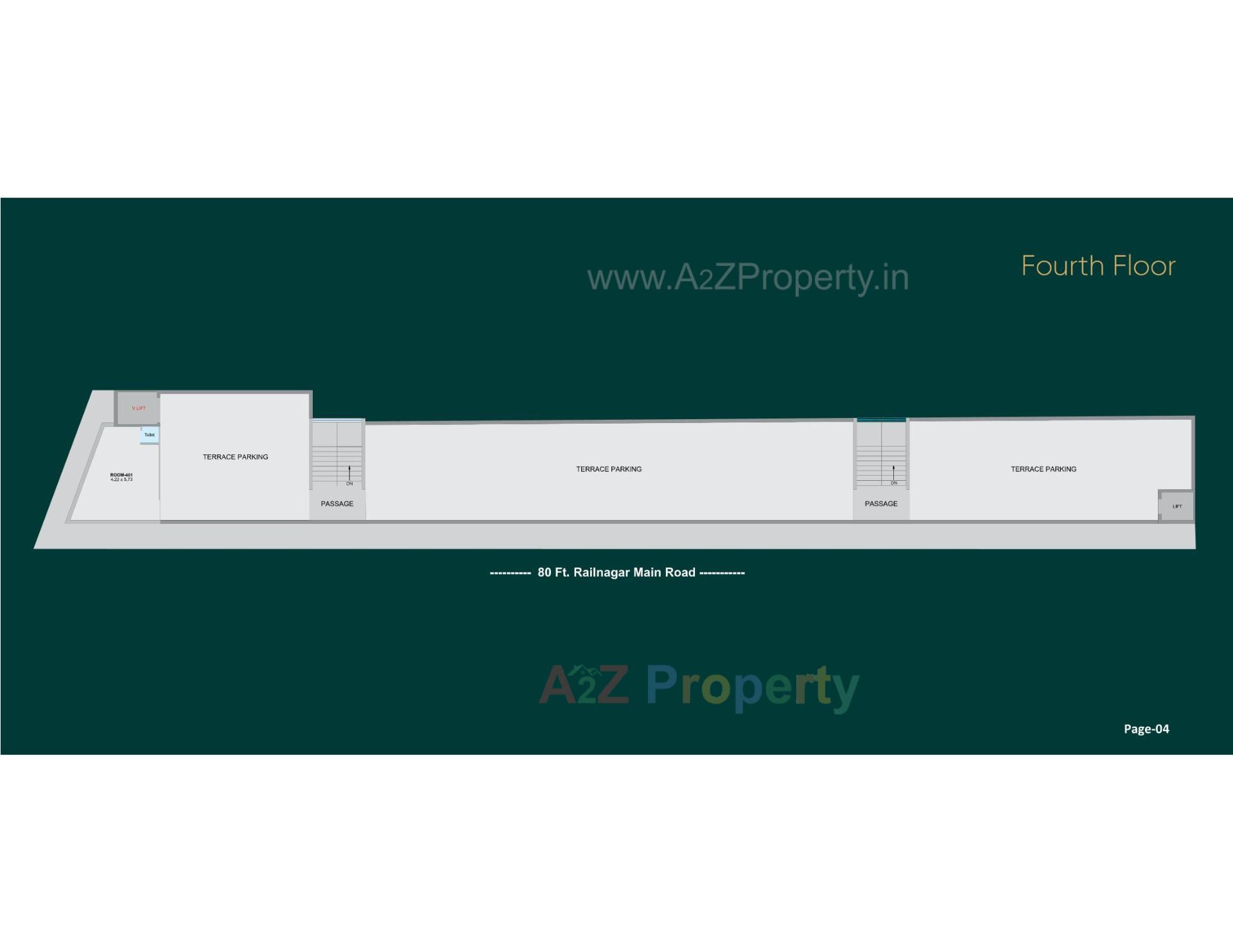 Layout of real estate project Gulmohar Trade Center located at Rajkot, Rajkot, Gujarat