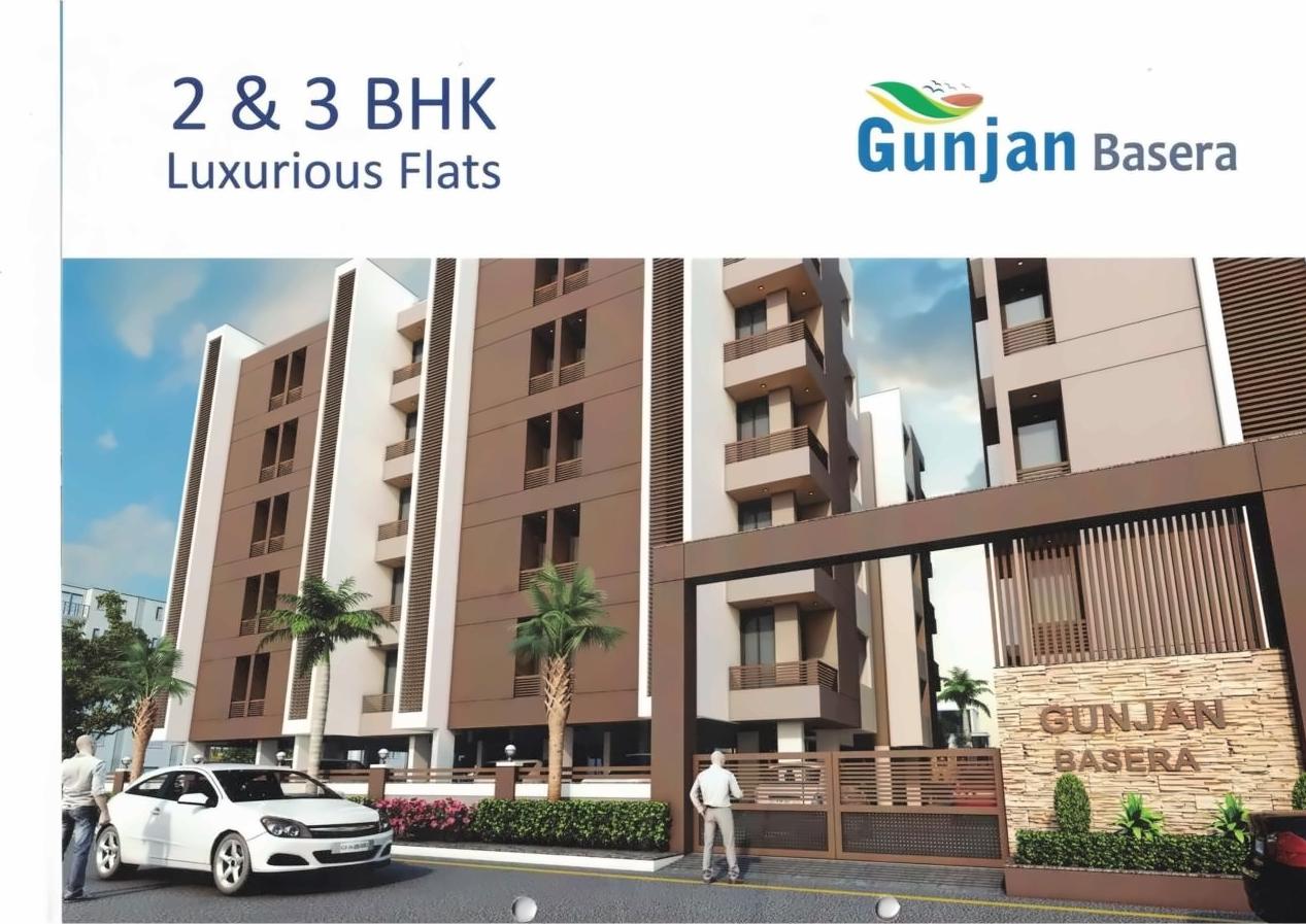 3D Elevation of real estate project Gunjan Basera located at Raiya, Rajkot, Gujarat