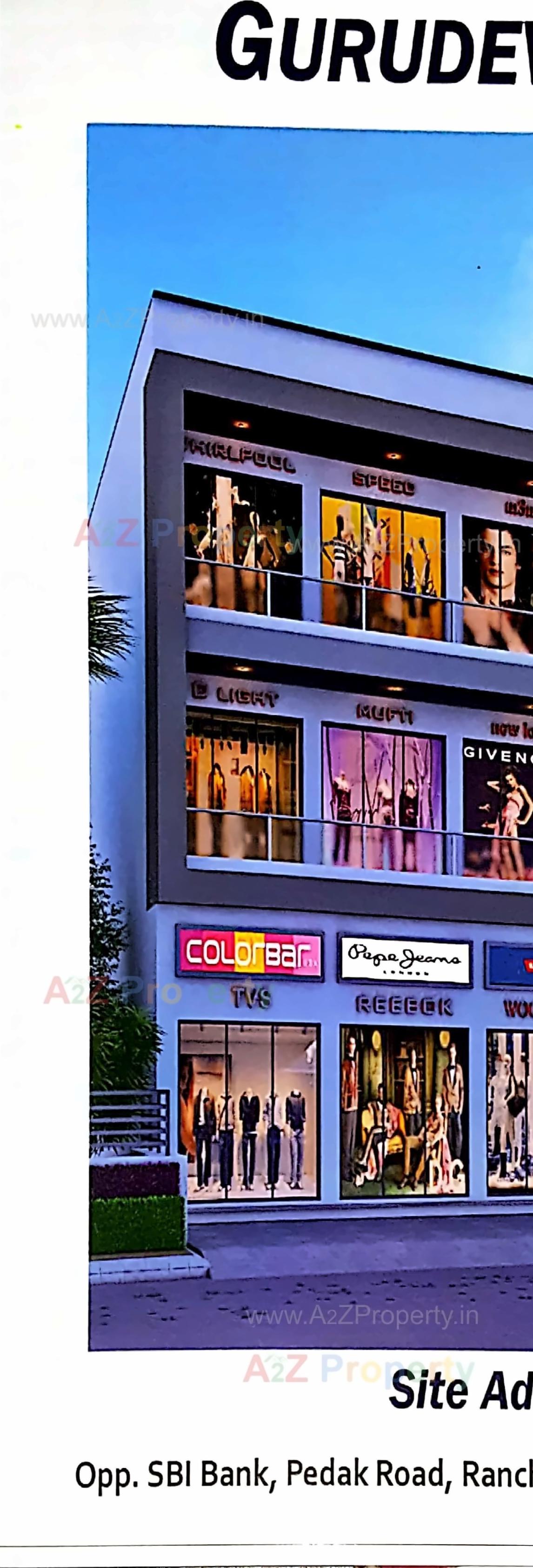 3D Elevation of real estate project Gurudev Arcade located at Rajkot, Rajkot, Gujarat