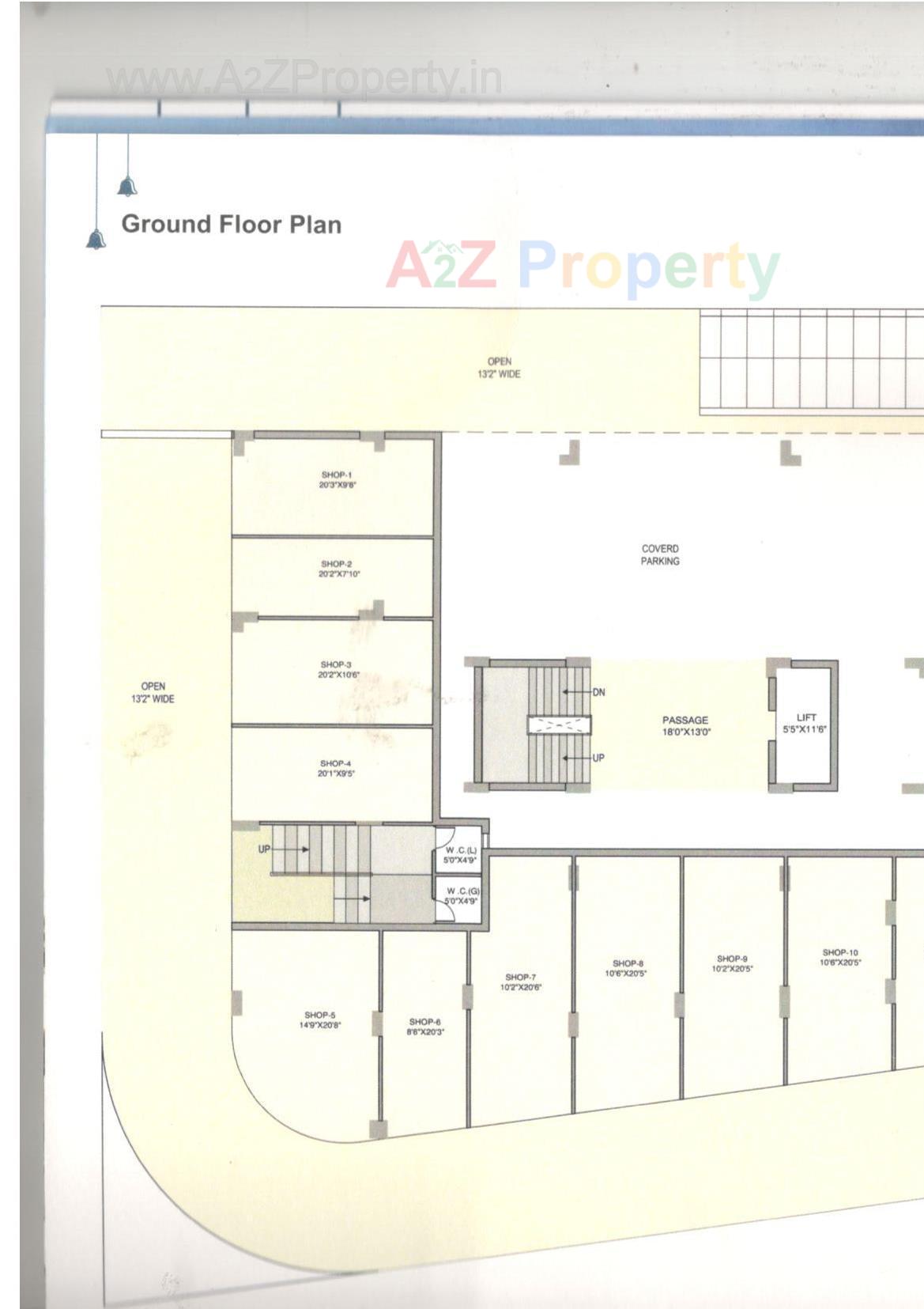 Layout of real estate project Hari Darshan Height located at Rajkot, Rajkot, Gujarat