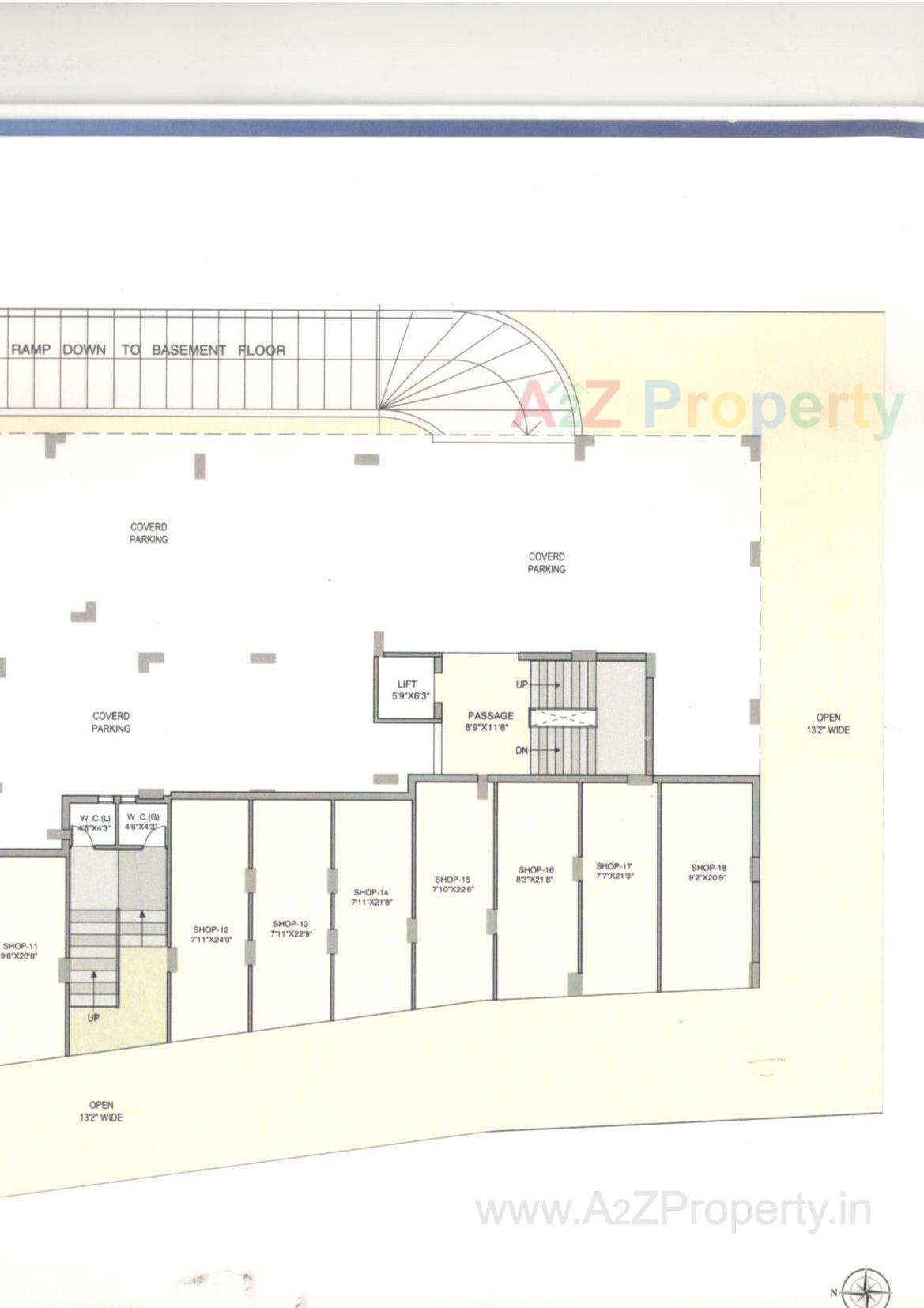 Layout of real estate project Hari Darshan Height located at Rajkot, Rajkot, Gujarat