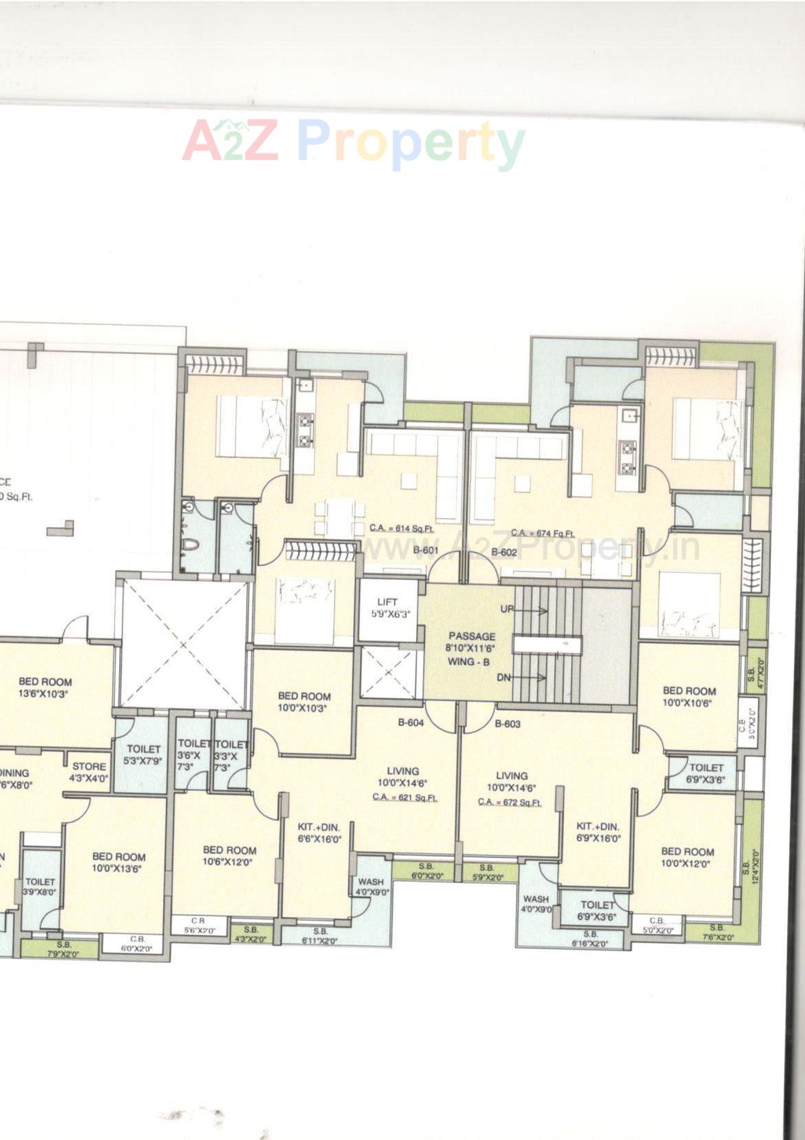 Layout of real estate project Hari Darshan Height located at Rajkot, Rajkot, Gujarat